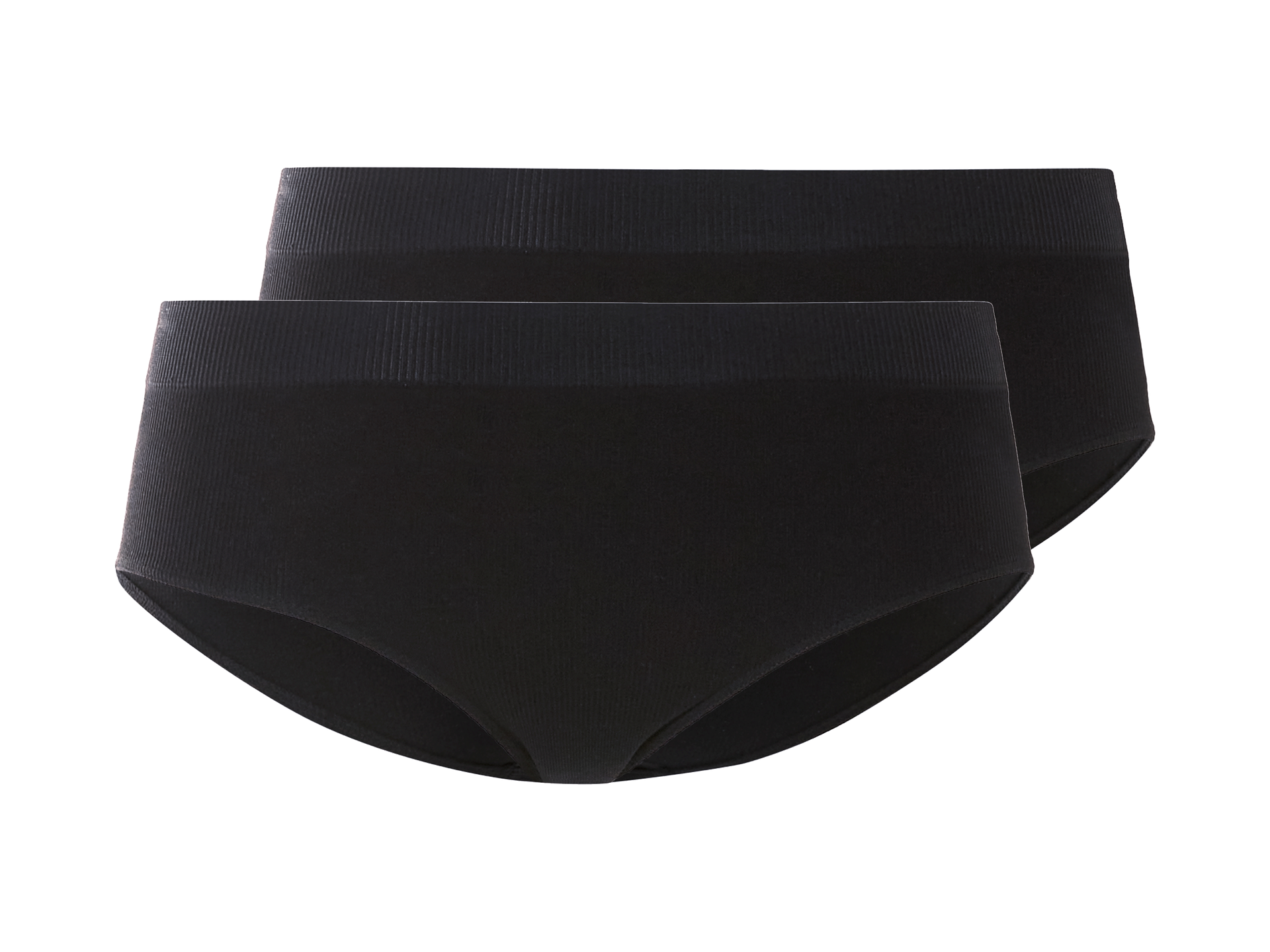 esmara® Figi hipster damskie, 2 pary (Czarny, L(44/46))