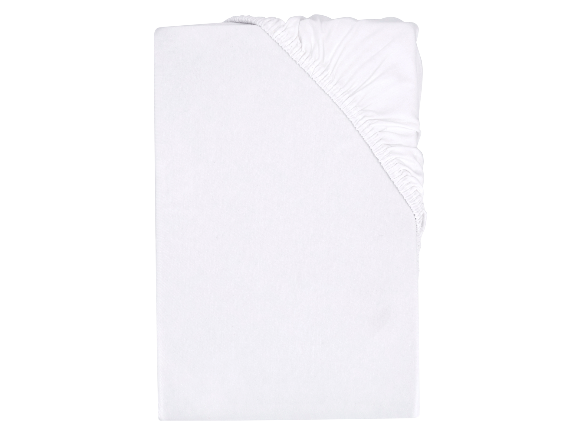 LIVARNO home Prześcieradło z dżerseju z gumką bi-elastic, 180-200 x 200 cm (Biały)