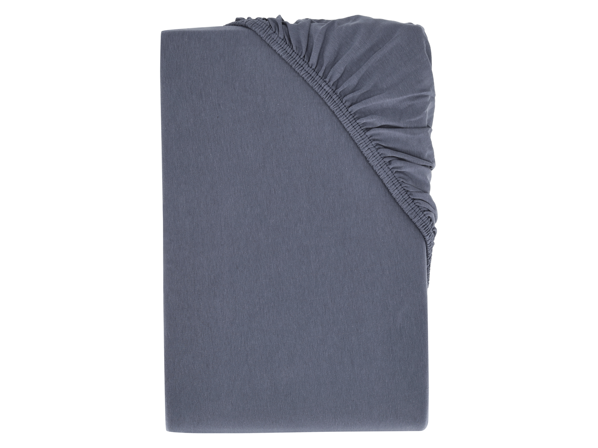 LIVARNO home Prześcieradło z dżerseju z gumką bi-elastic, 180-200 x 200 cm (Granatowy)