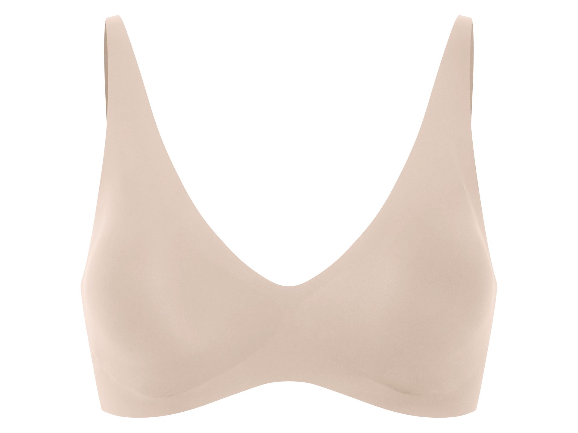 esmara® Biustonosz damski bez fiszbin, cięty laserowo (Kremowy, L(44/46))