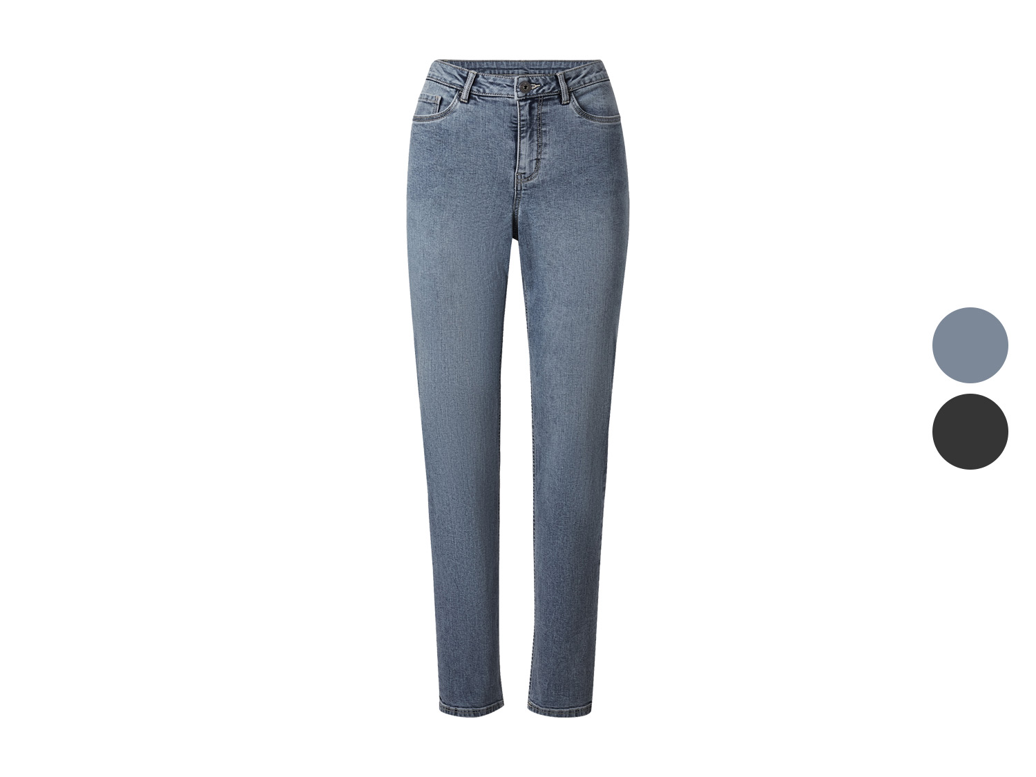 esmara® Jeansy straight high waist damskie z bawełną