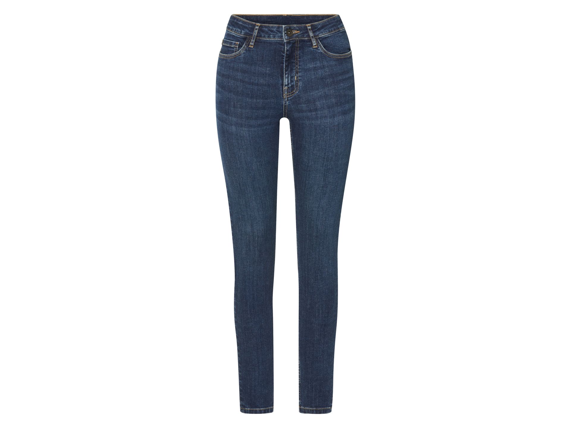 esmara® Jeansy push-up damskie z bawełną (Niebieski, 34)