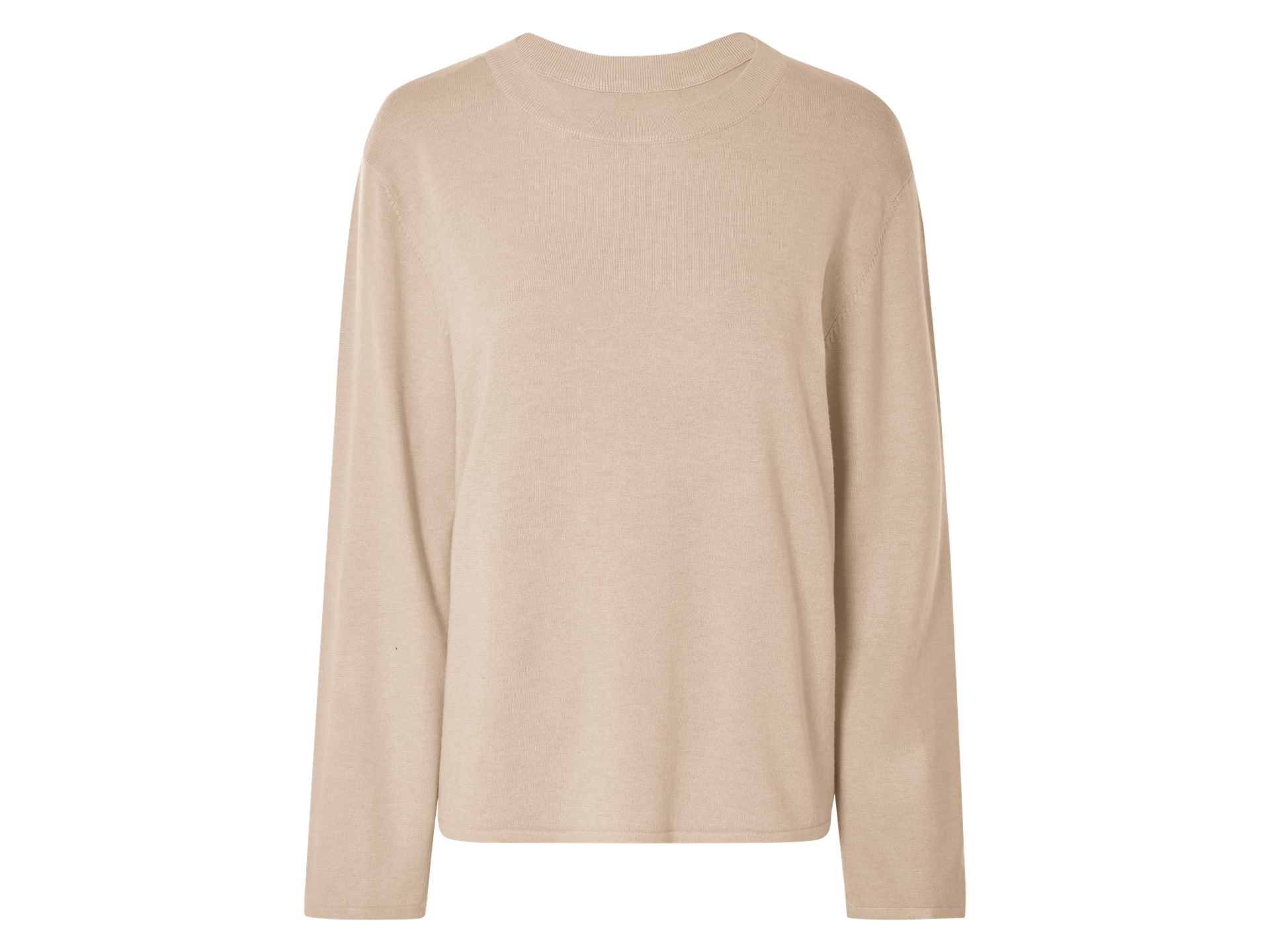 esmara® Sweter damski z cienkiej dzianiny (Beżowy, XS (32/34))