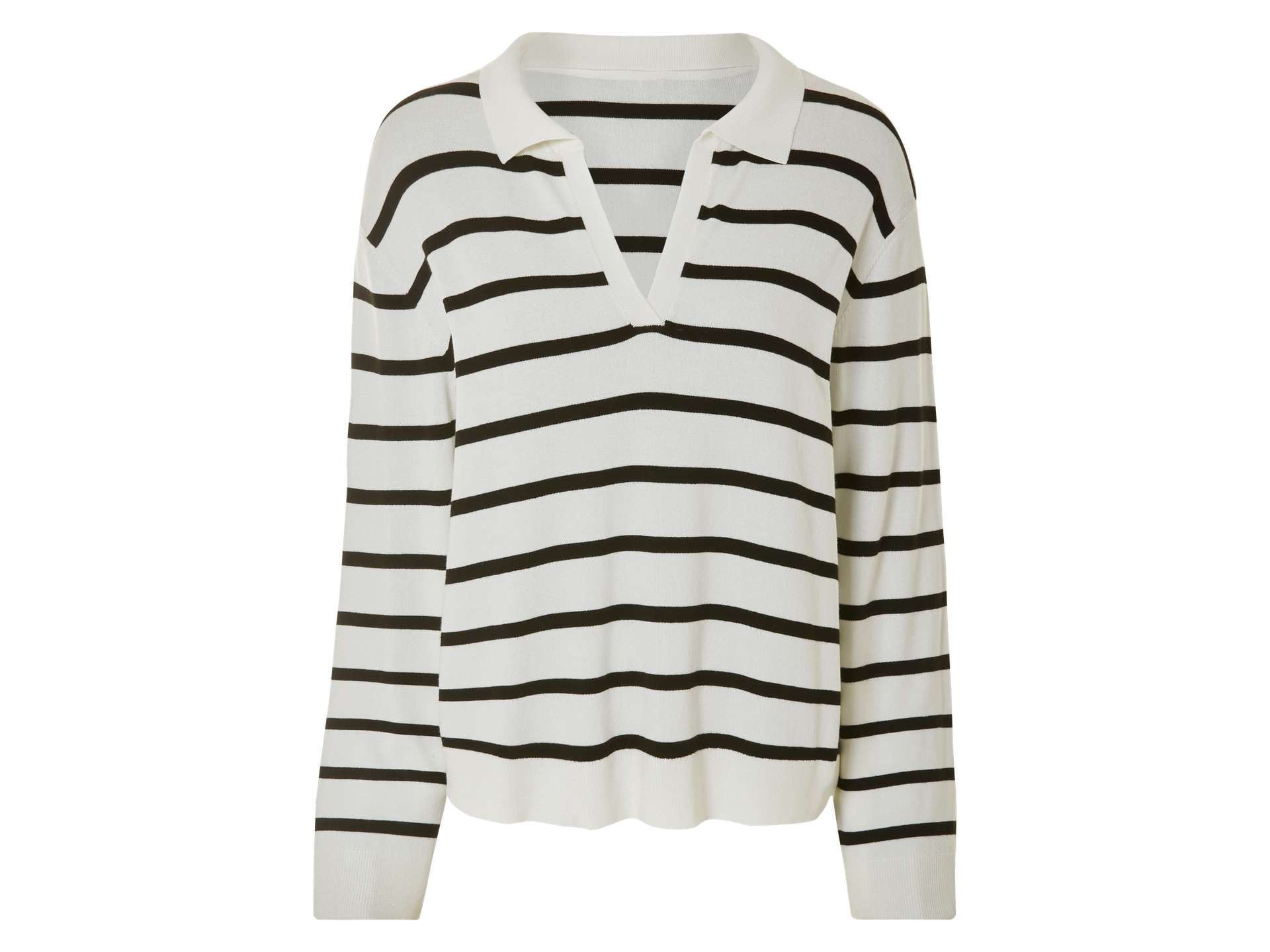 esmara® Sweter damski z cienkiej dzianiny (Biały, XS (32/34))