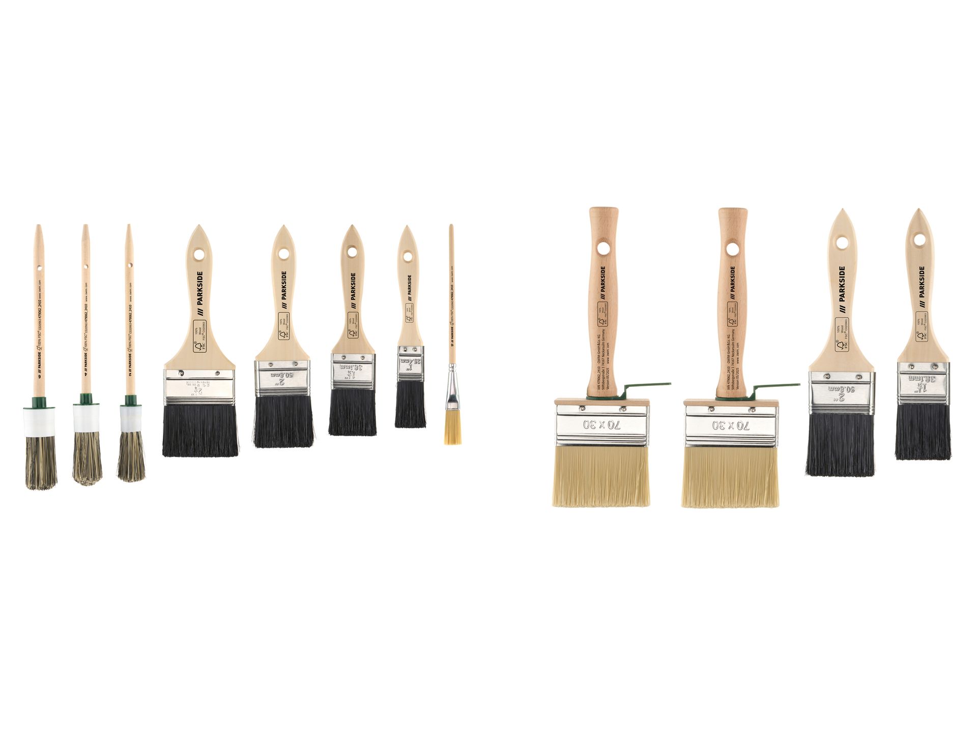PARKSIDE® Zestaw 4 lub 8 pędzli