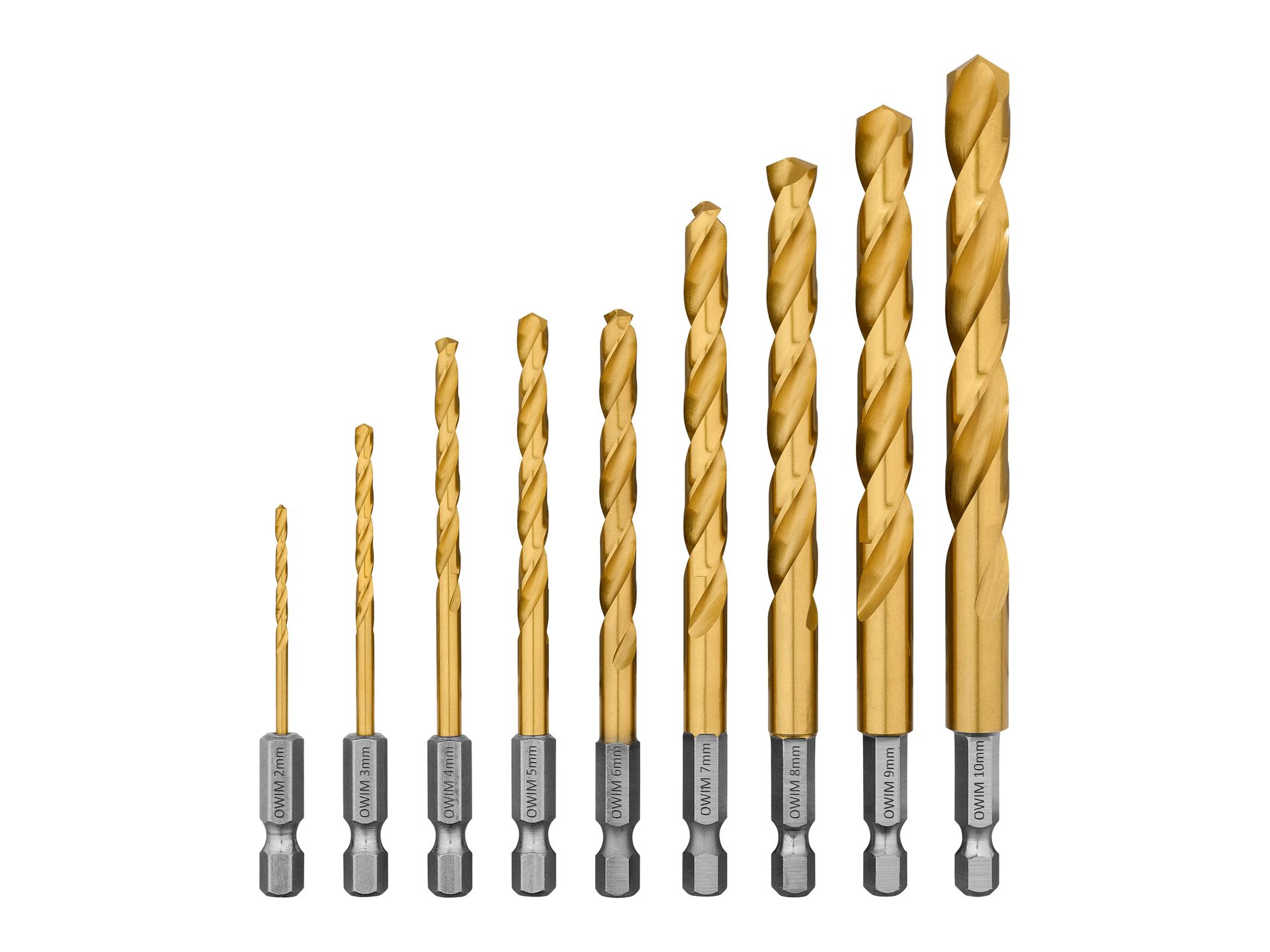 PARKSIDE® Uchwyt kątowy do bitów i zestaw wierteł (Zestaw wierteł udarowych 9 szt.)