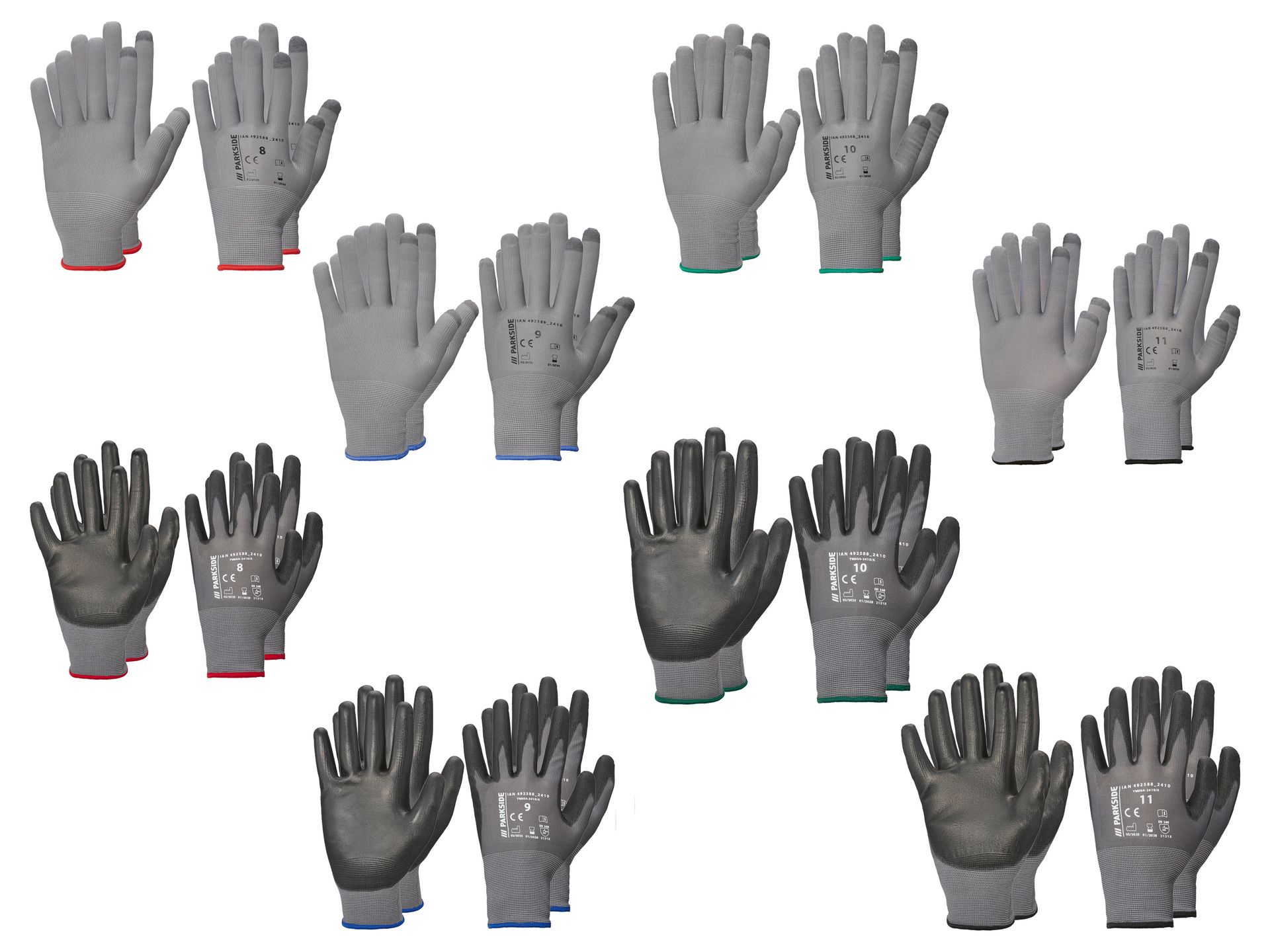 PARKSIDE® Rękawice robocze, 2 pary
