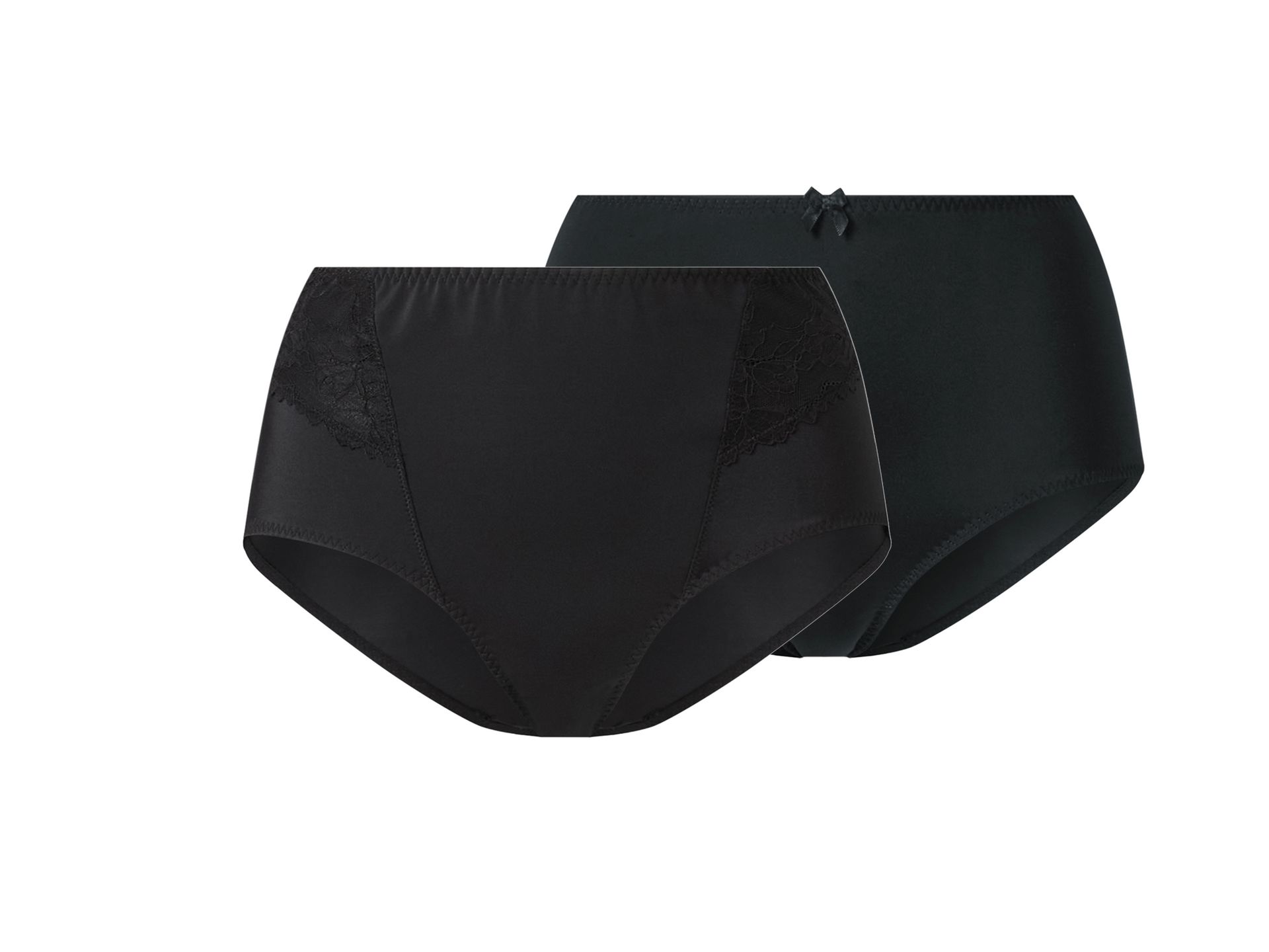 esmara® Majtki damskie modelujące, 2 pary (Czarny, S(36/38))