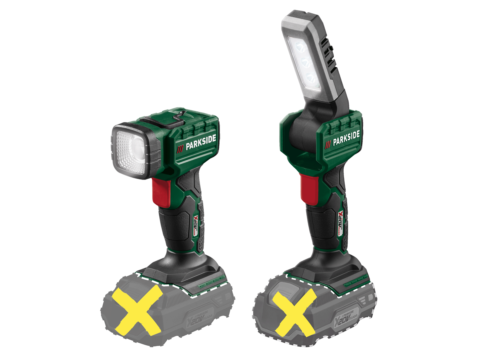 PARKSIDE® Akumulatorowa lampa ręczna LED 20 V (bez akumulatora i ładowarki)