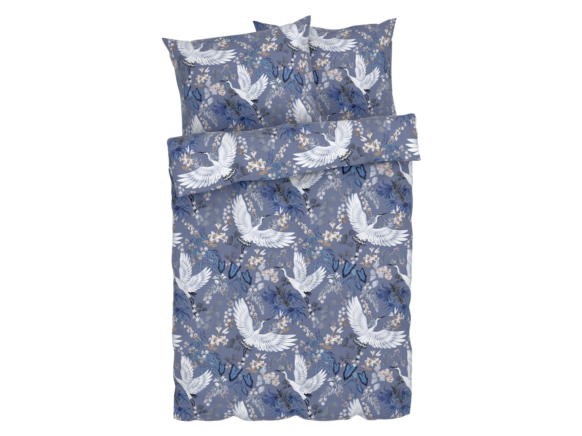 LIVARNO home Pościel z mikrofibry satynowej, 160 x 200 cm (Ptak)