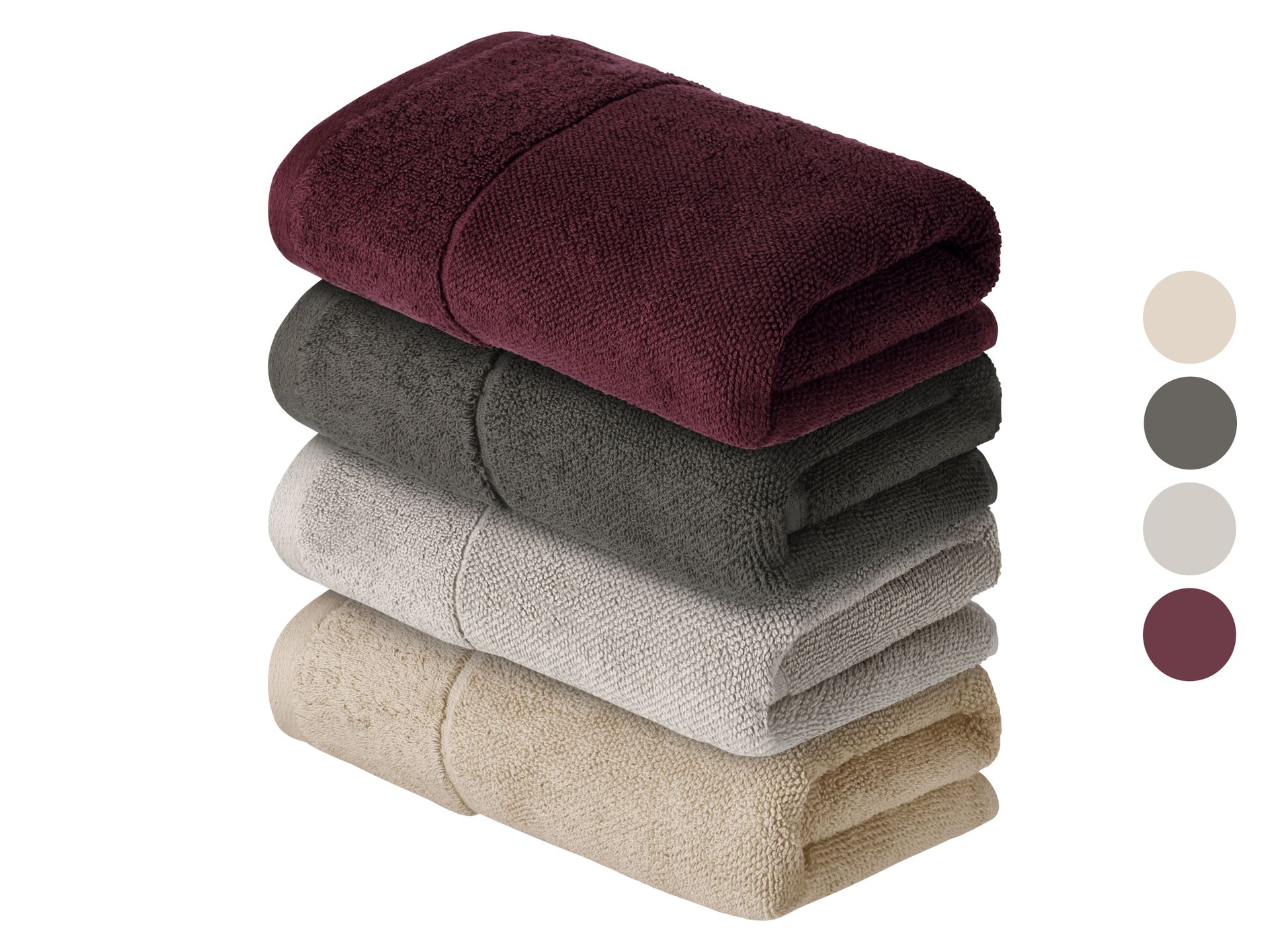 LIVARNO home Zestaw 2 ręczników frotté z biobawełny