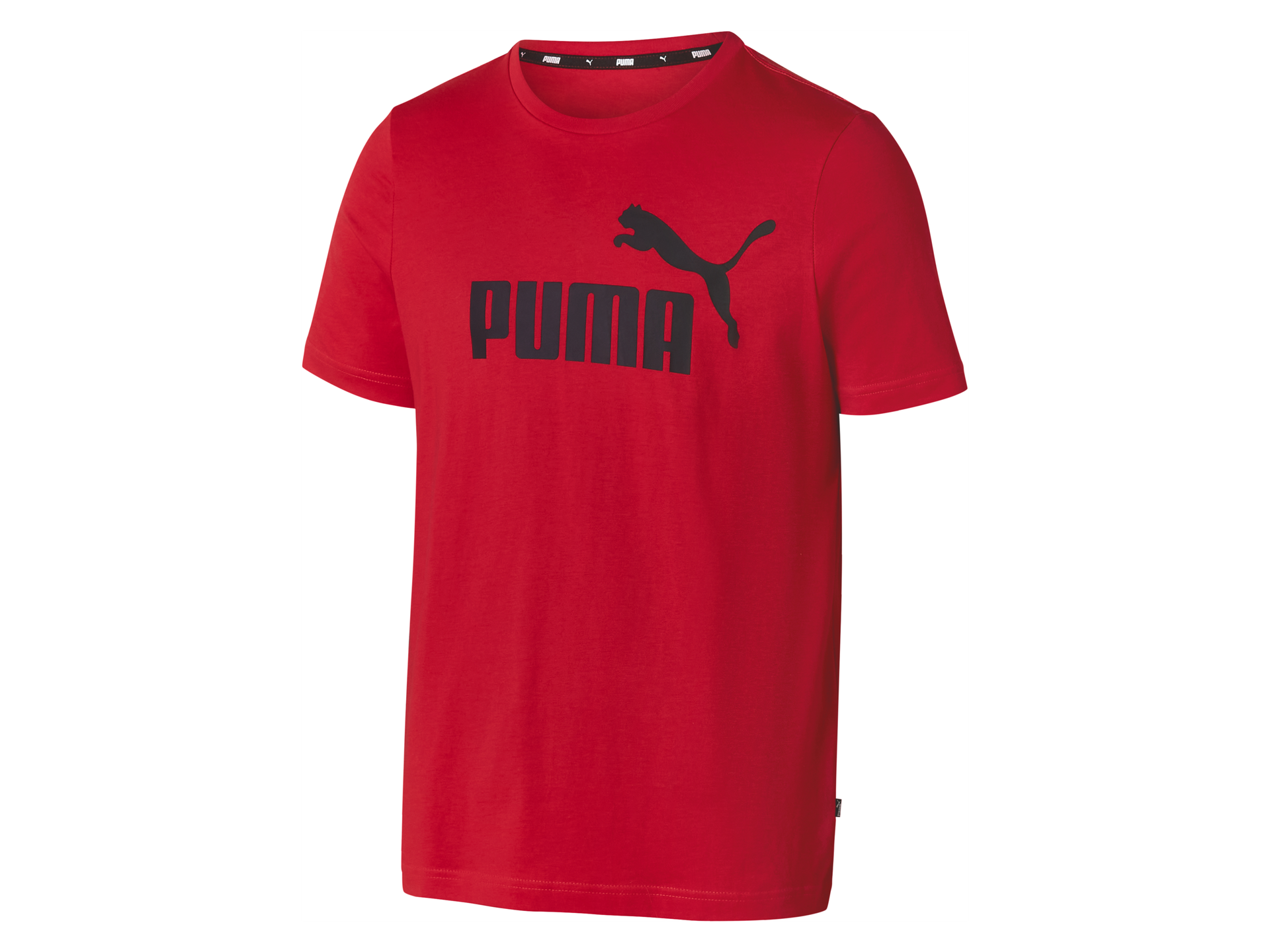 Puma T-shirt męski z bawełny (Czerwony, M)