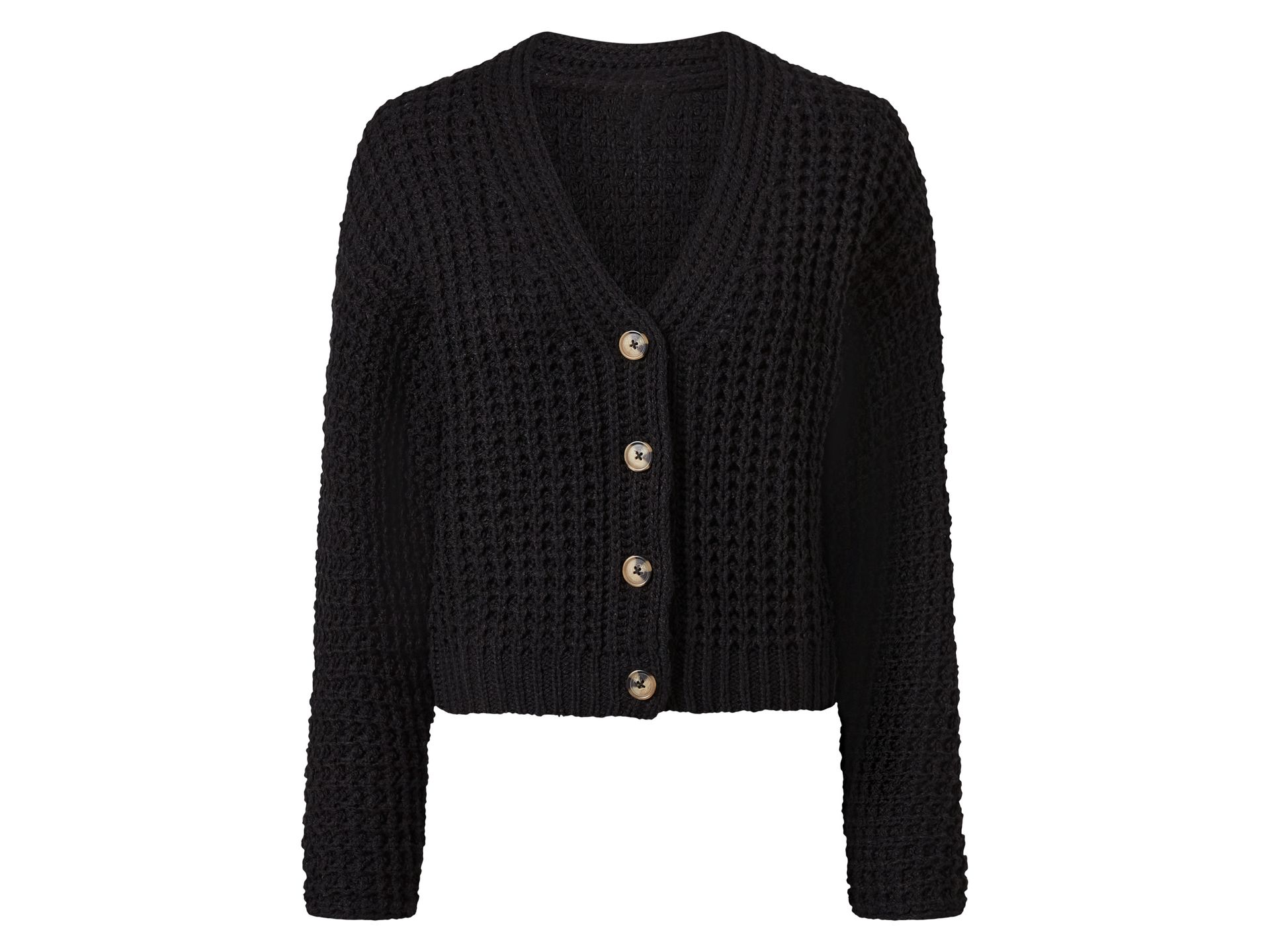 esmara® Kardigan damski (Czarny, XS (32/34))