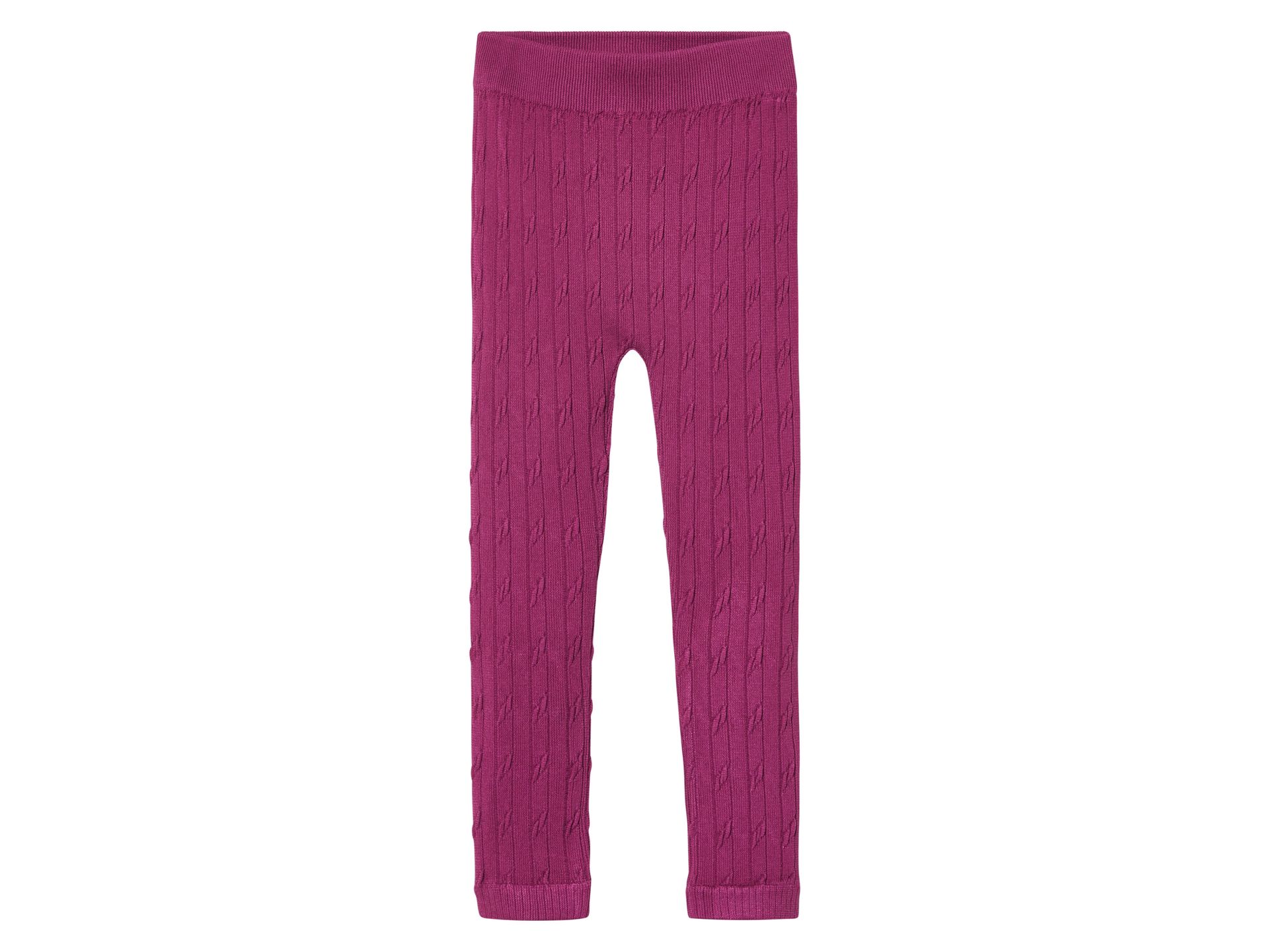 top lupilu® Legginsy dziecięce z dzianiny (Magenta, 110/116)