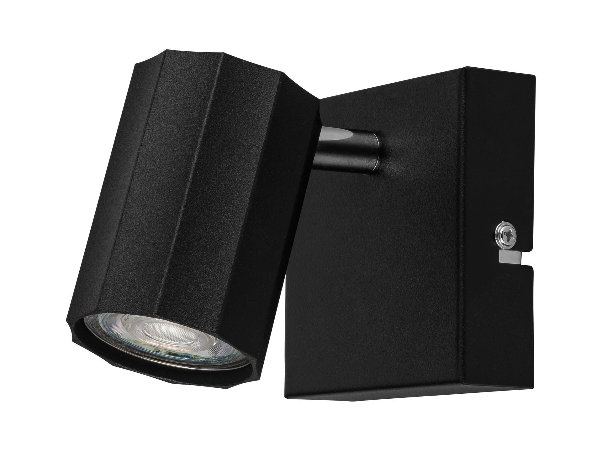 LIVARNO home Lampa ścienno-sufitowa z regulowanym reflektorem (kwadratowy, czarny)