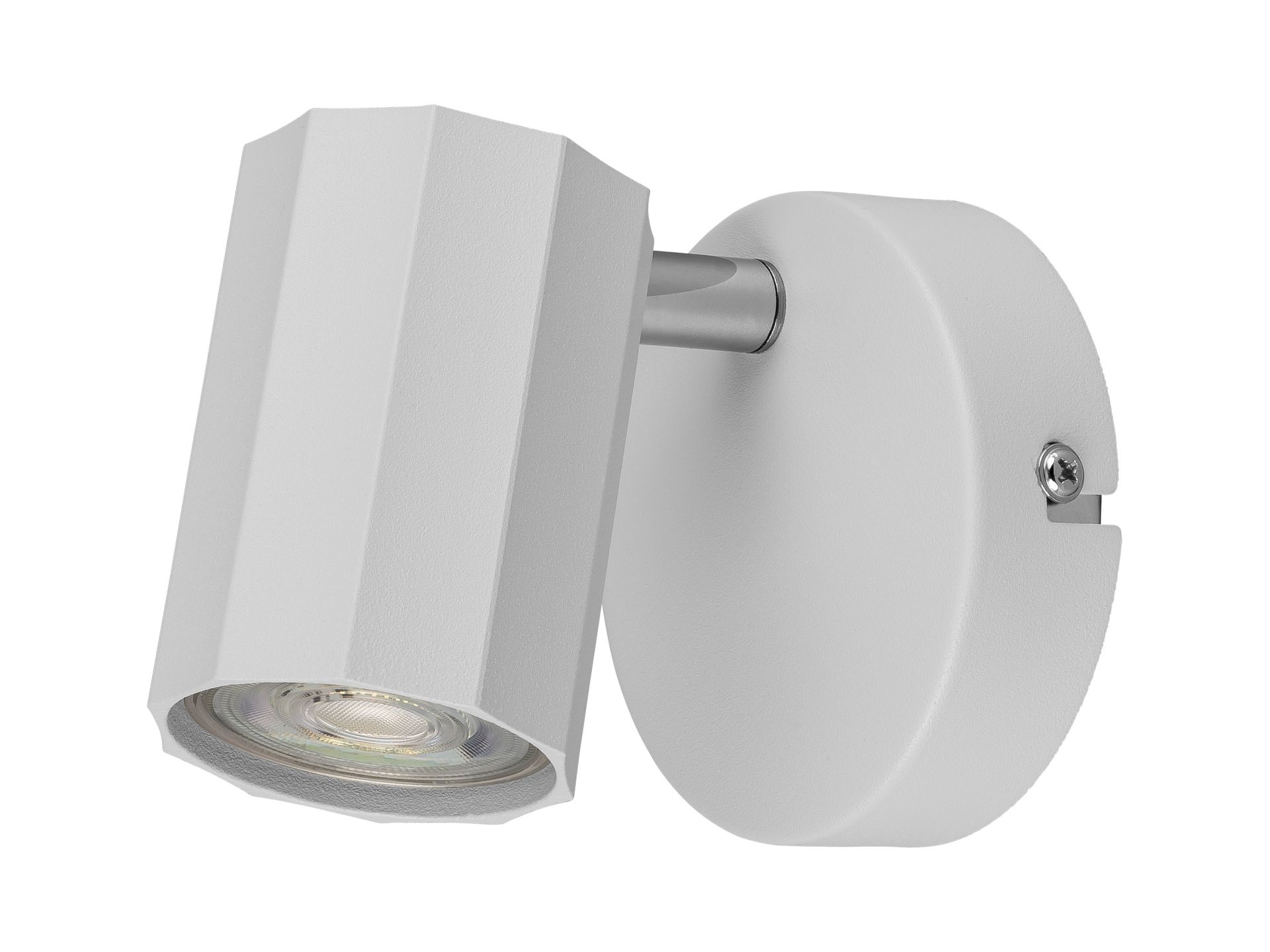 LIVARNO home Lampa ścienno-sufitowa z regulowanym reflektorem (okrągły, biały)