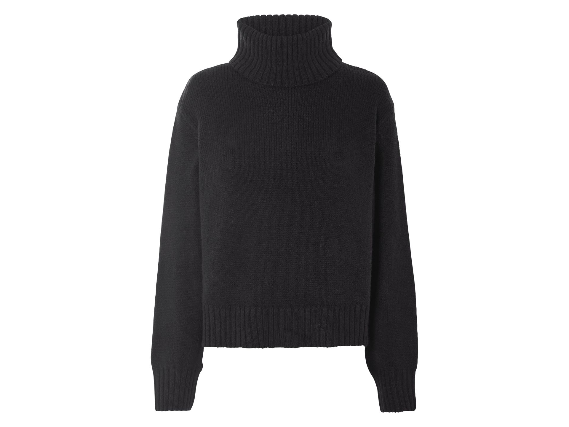 esmara® Sweter damski z dzianiny (Czarny, S(36/38))
