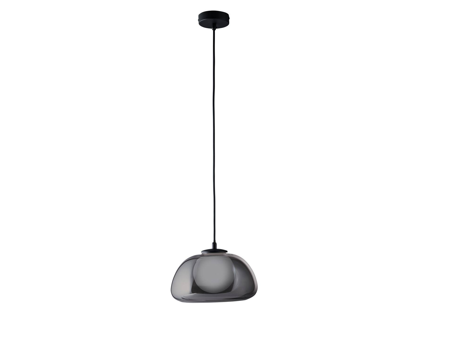 LIVARNO home Lampa wisząca LED (Szare szkło)