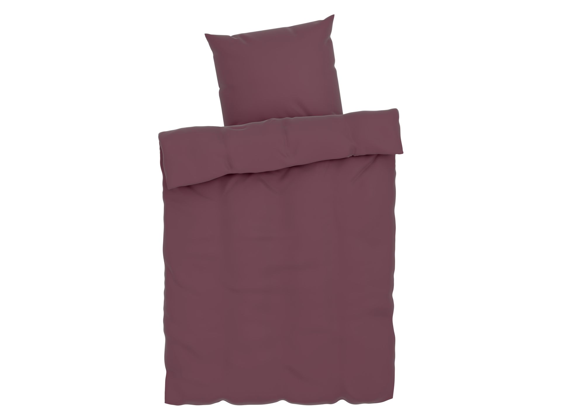 LIVARNO home Pościel satynowa 140 x 200 cm (Uwaga: LV OSPL) (Bordowy)