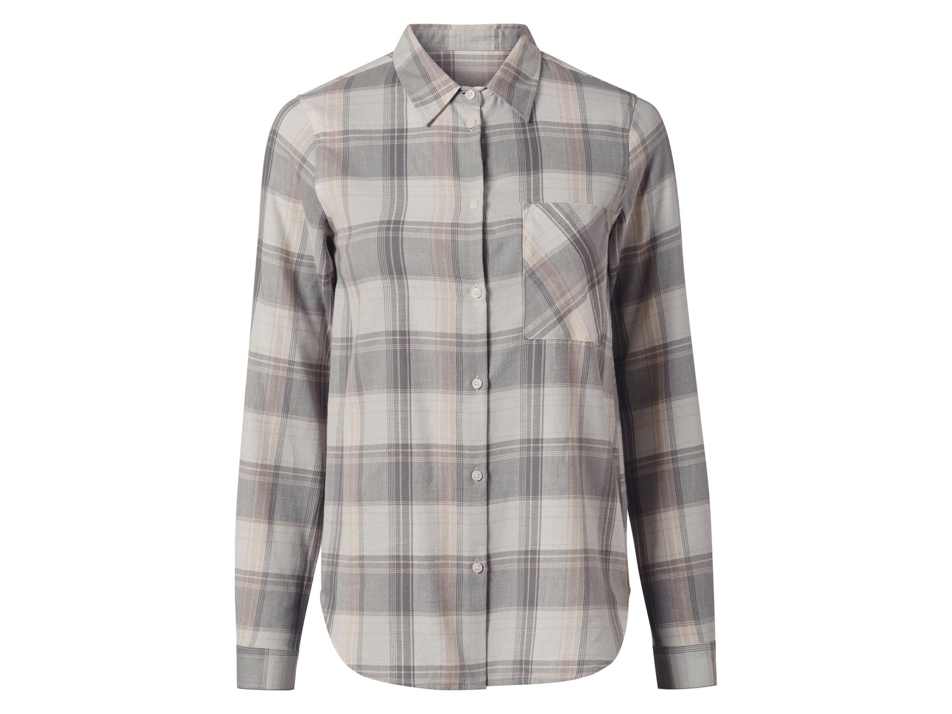 esmara® Koszula flanelowa damska (Szary, XS (32/34))