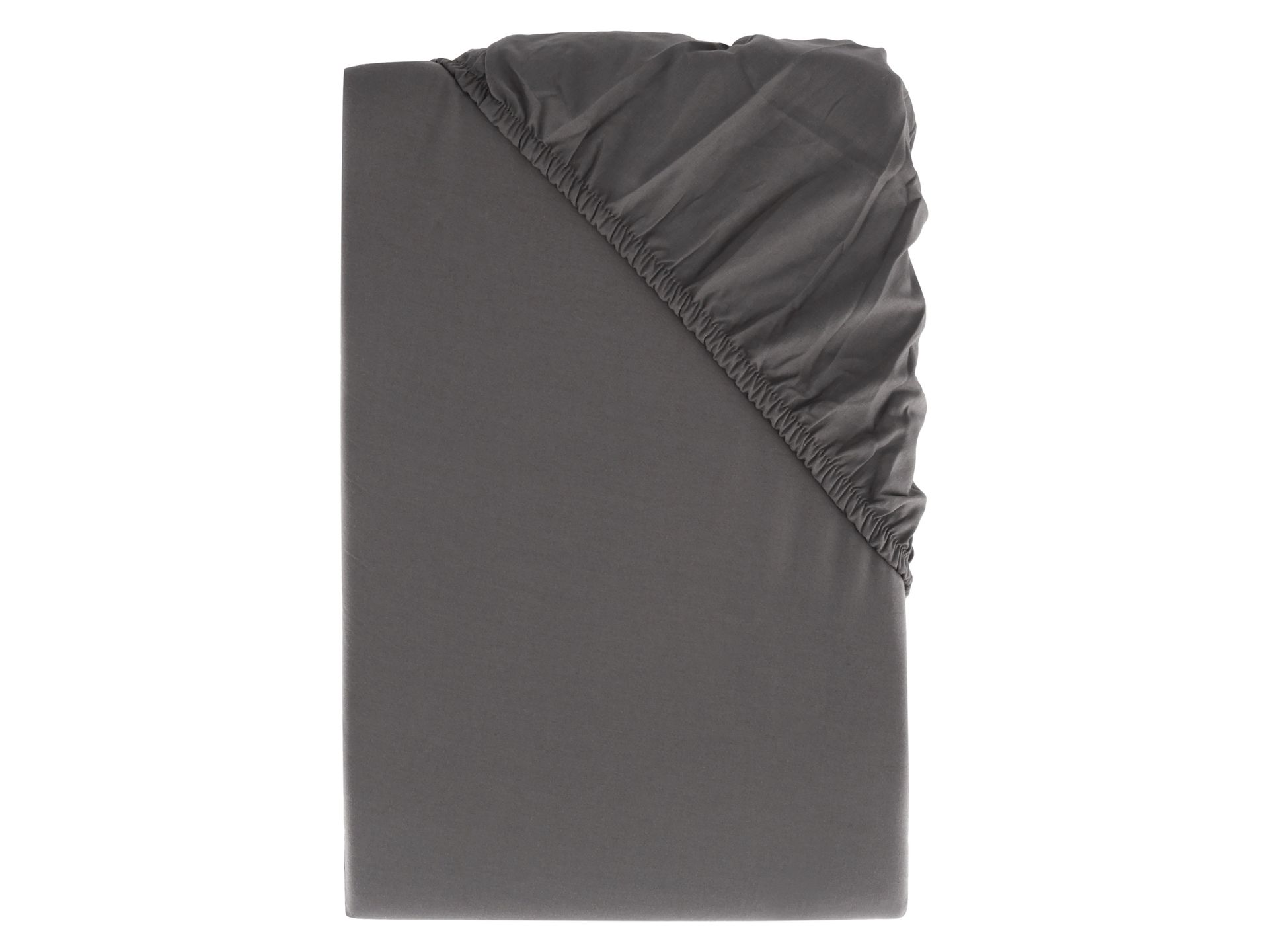 LIVARNO home Prześcieradło perkalowe z gumką, 90-100 x 200 cm (Antracytowy)