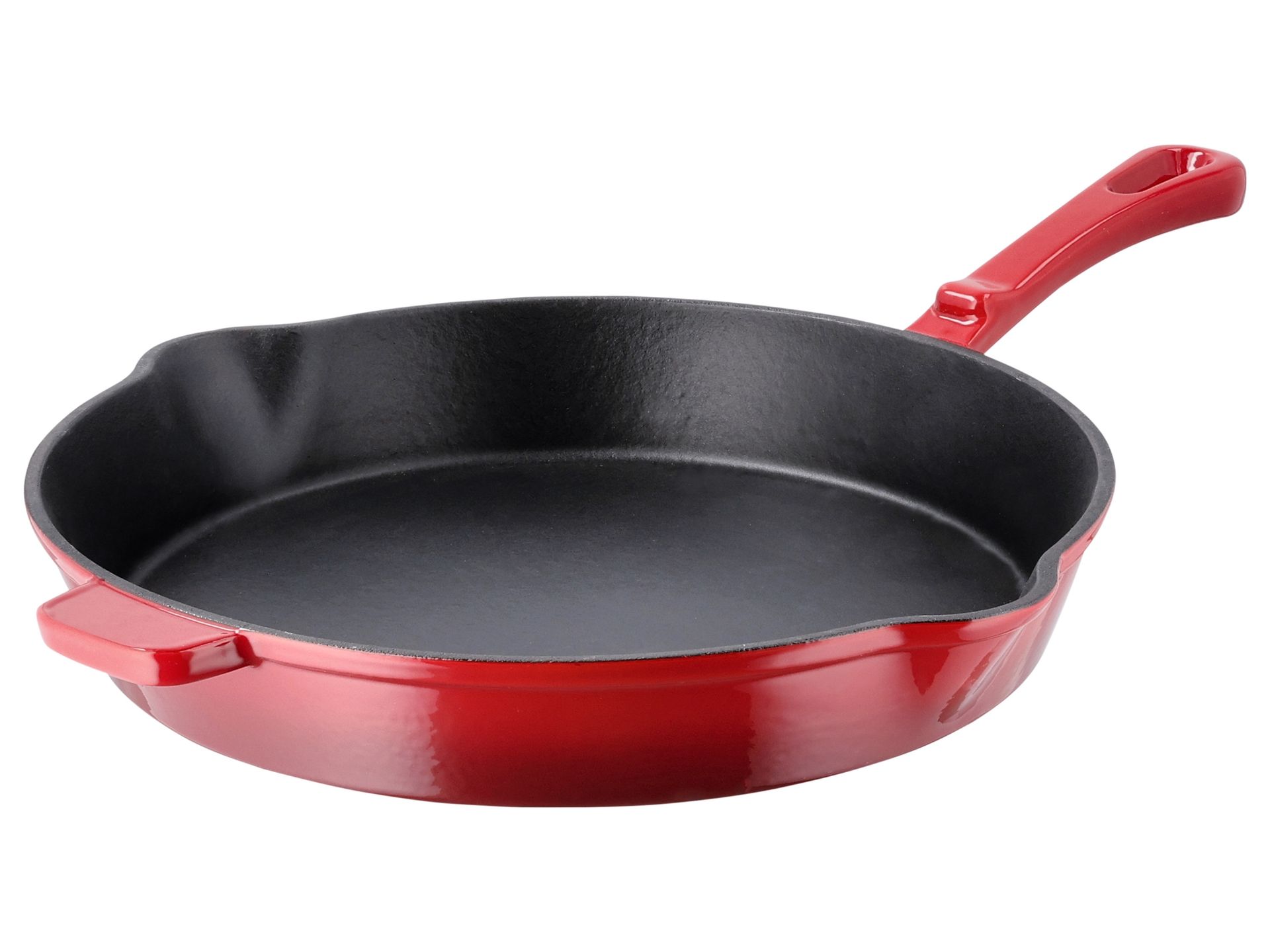 SILVERCREST® Patelnia żeliwna, Ø 30 cm (Czerwony)