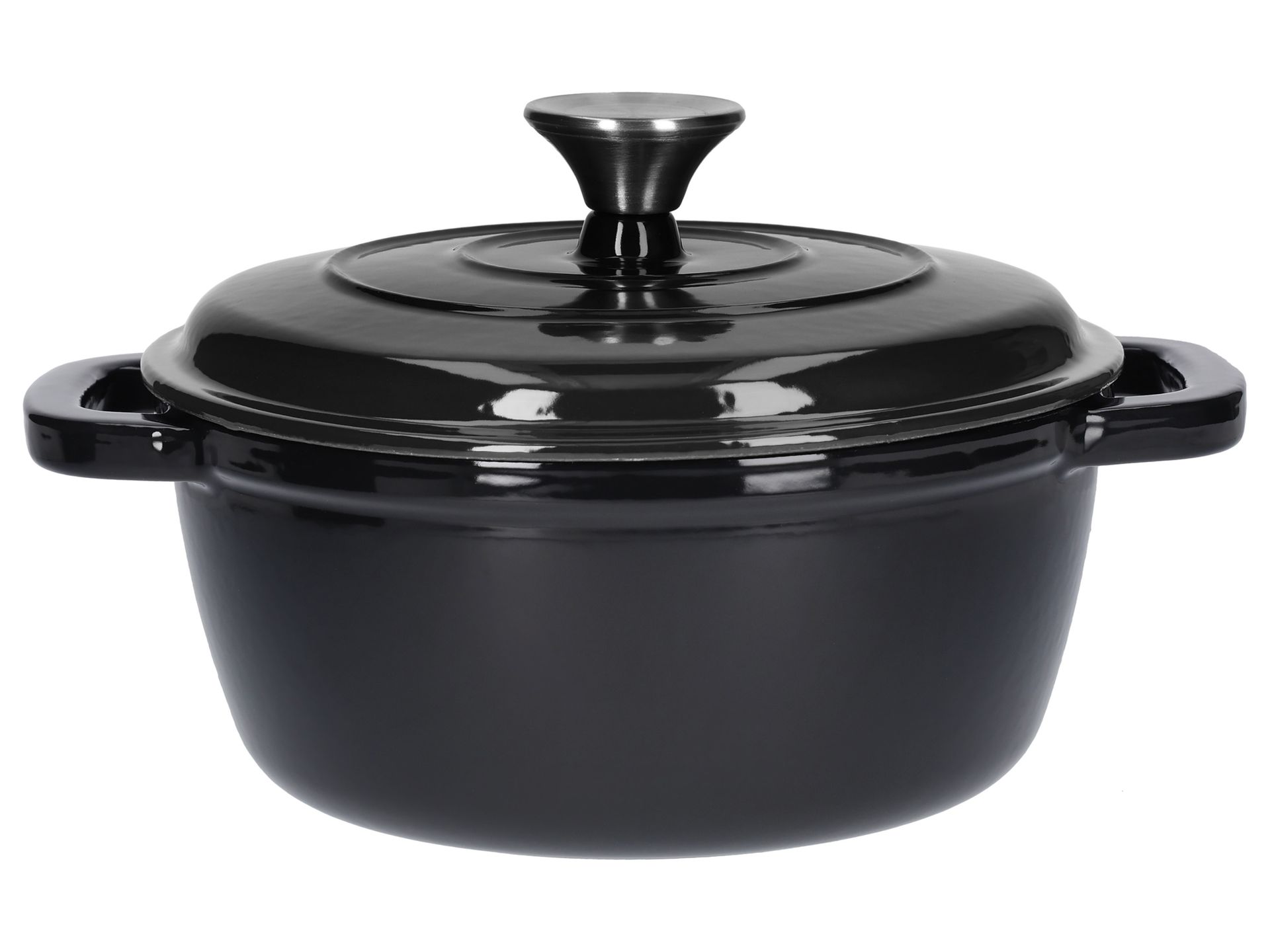 SILVERCREST® Garnek żeliwny, ⌀ 21,3 cm (Czarny)