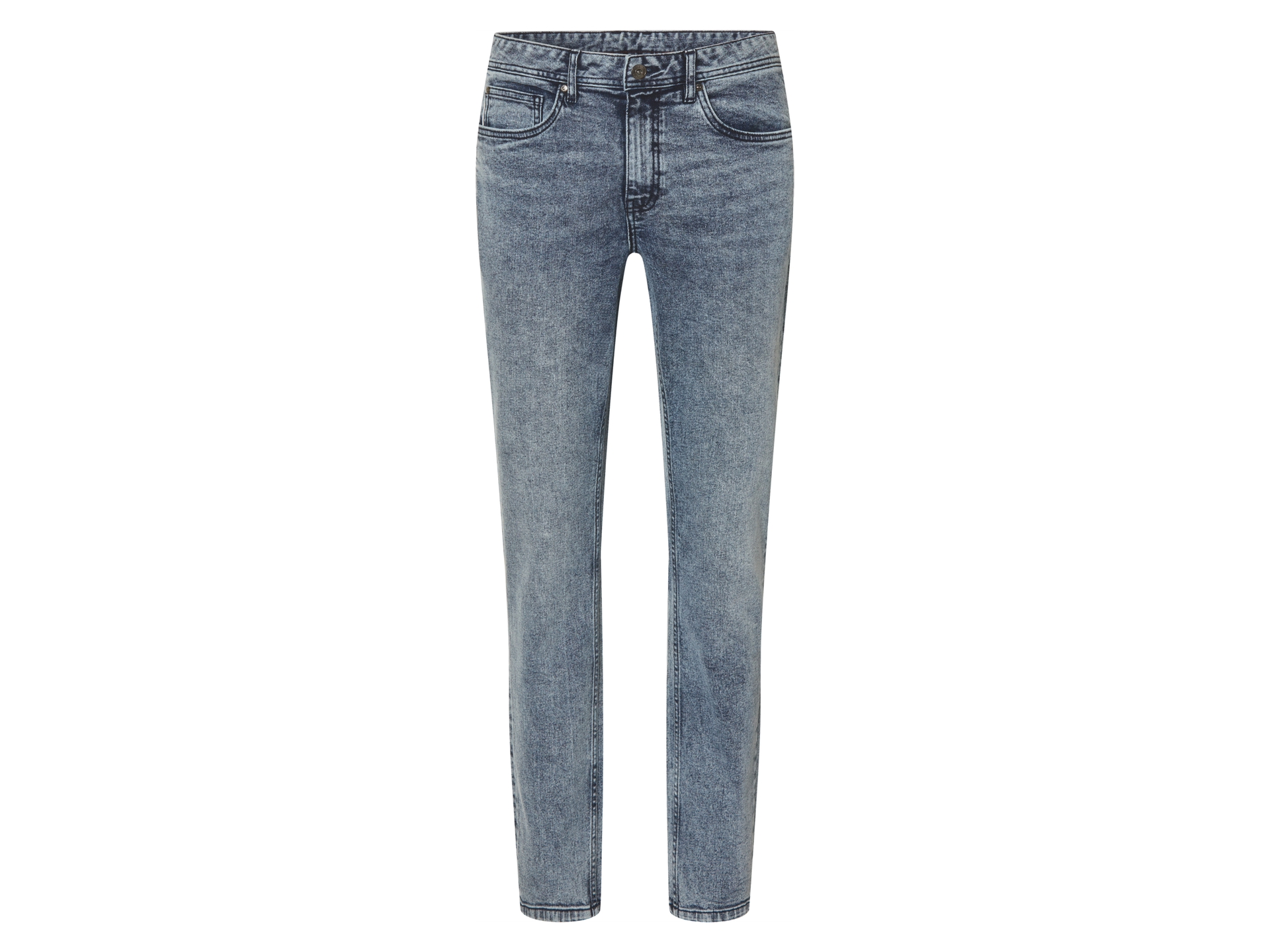 esmara Men Jeansy slim fit męskie z bawełny (Niebieski, 52 (36/32))