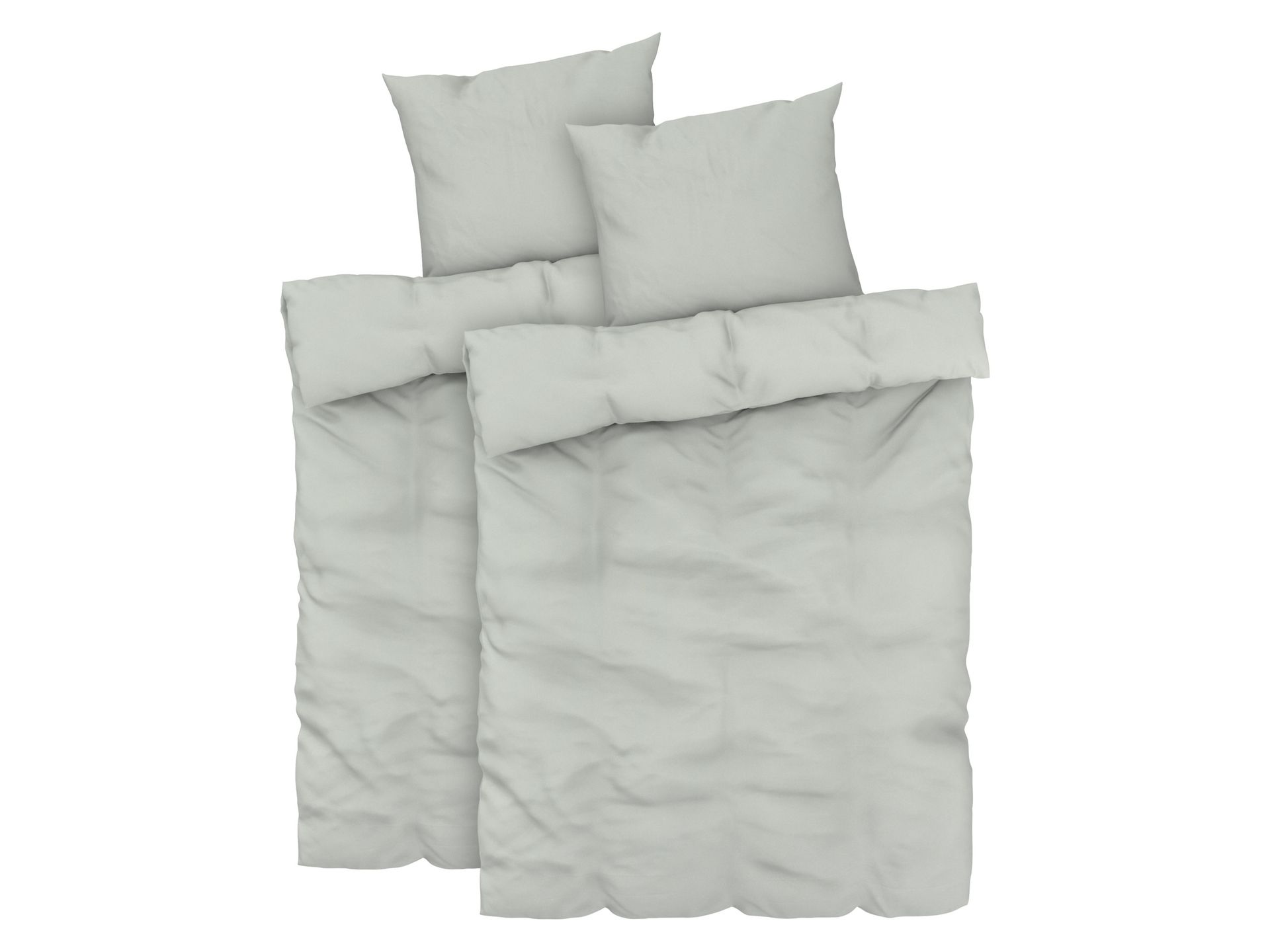 LIVARNO home Pościel z mikrofibry satynowej, 140 x 200 cm (Zielony)