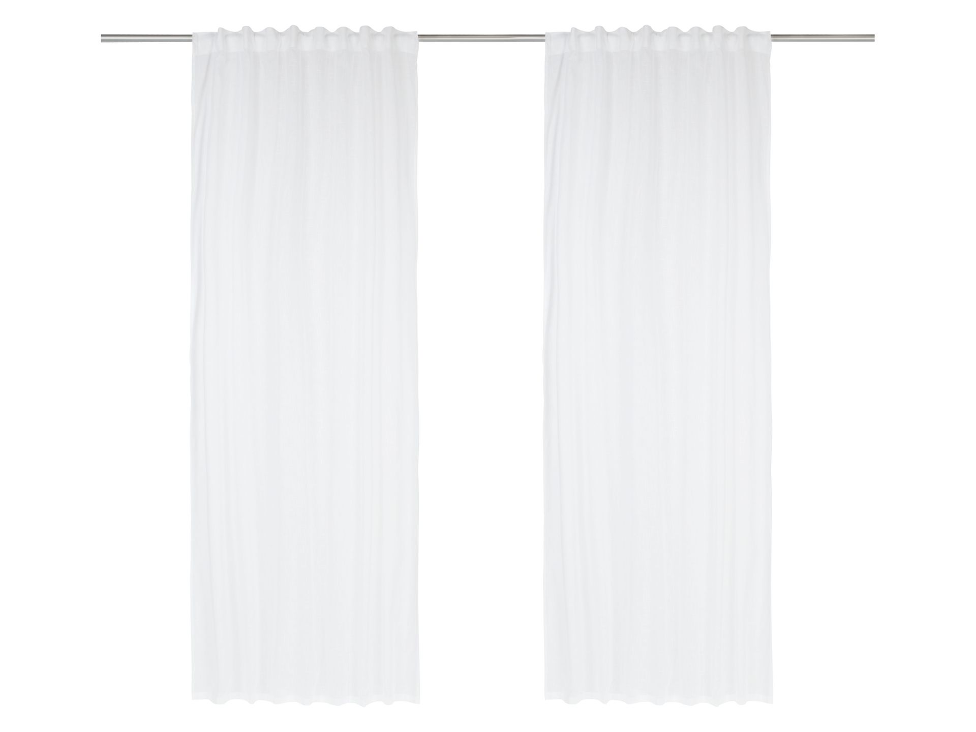 LIVARNO home Zestaw 2 zasłon (Biały)