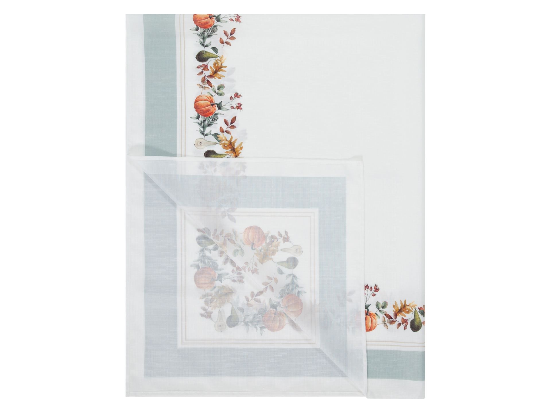 LIVARNO home Obrus lub zestaw 2 bieżników na stół (Obrus, Dynia (granica))