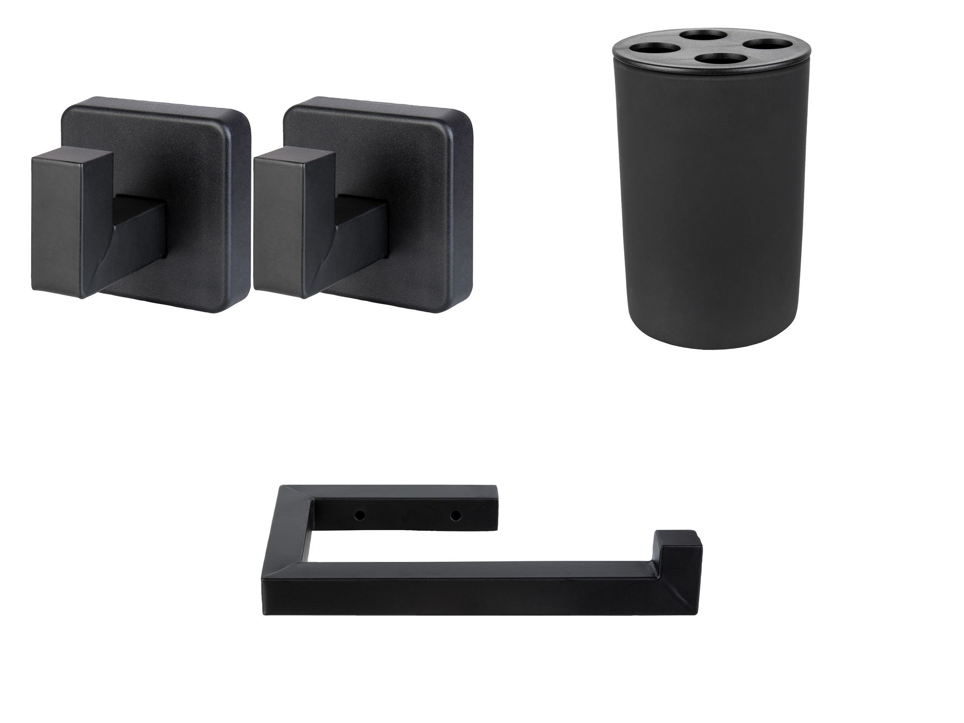 LIVARNO home Wieszak na ręczniki / Kubek na szczoteczki do zębów / Uchwyt na papier toaletowy