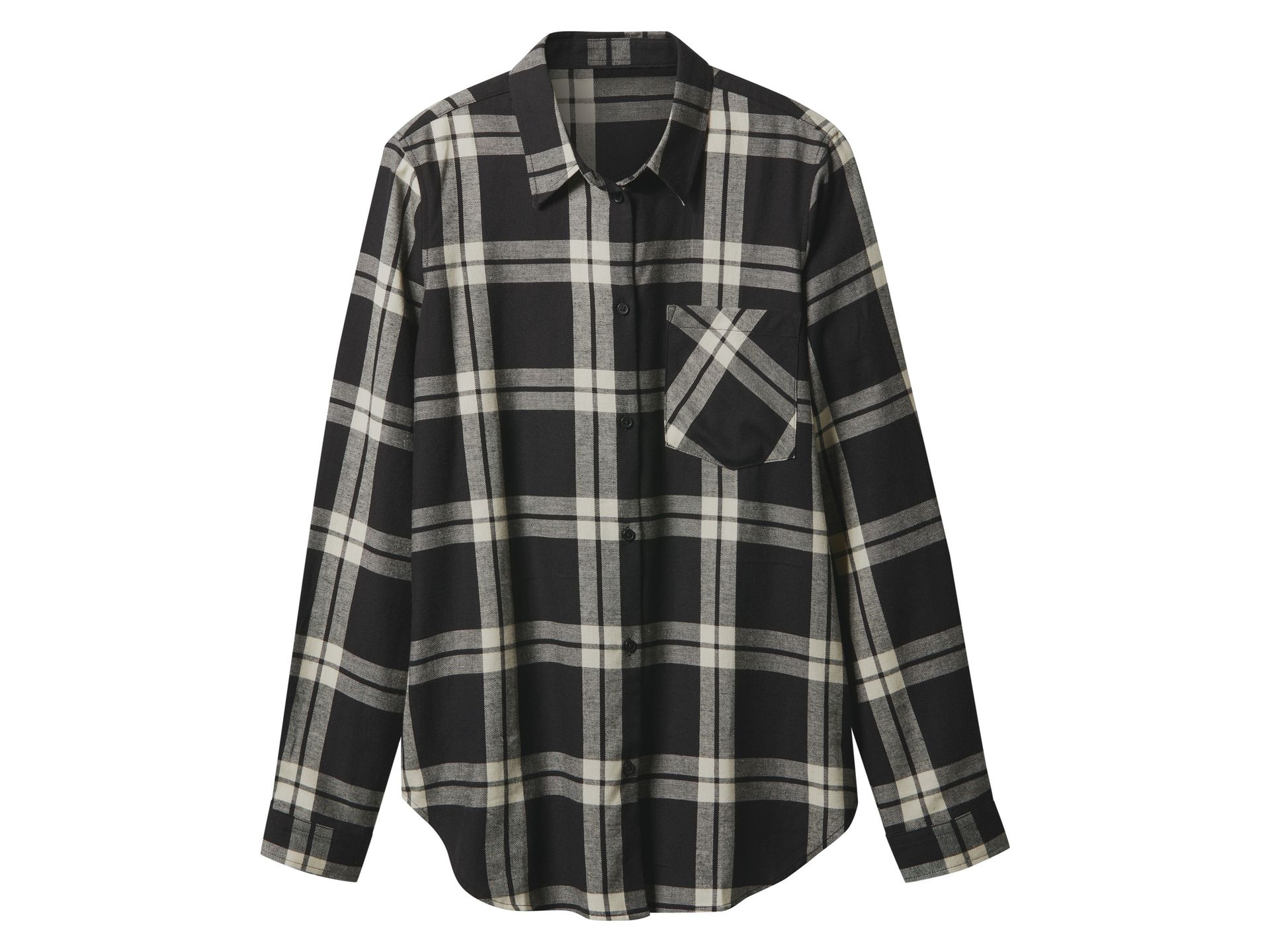 esmara® Koszula flanelowa damska z bawełny (Czarny, M(40/42))