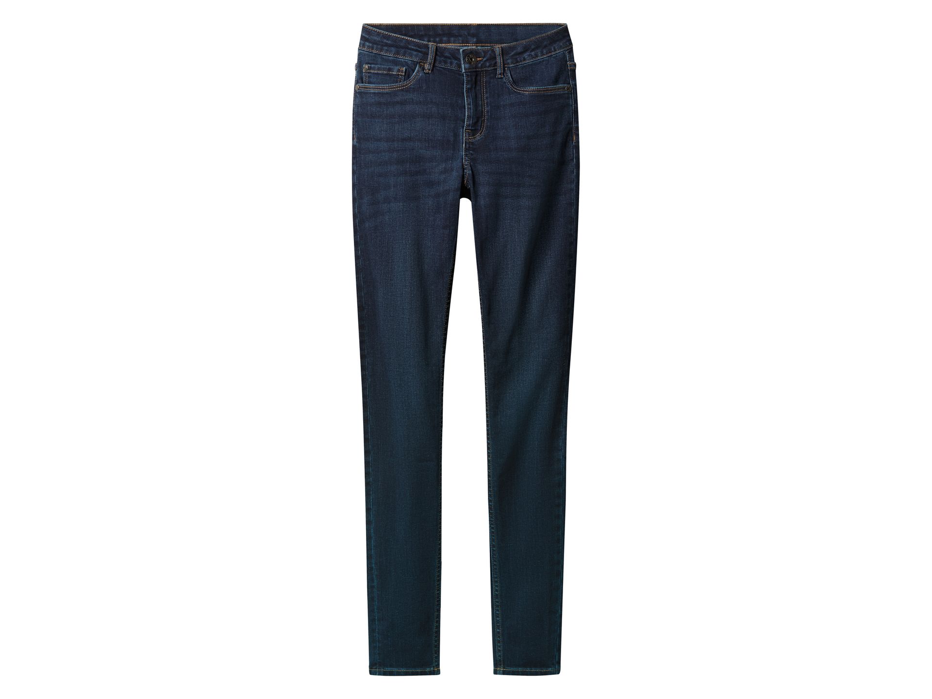 esmara® Jeansy damskie super skinny (Ciemnoniebieski, 44)