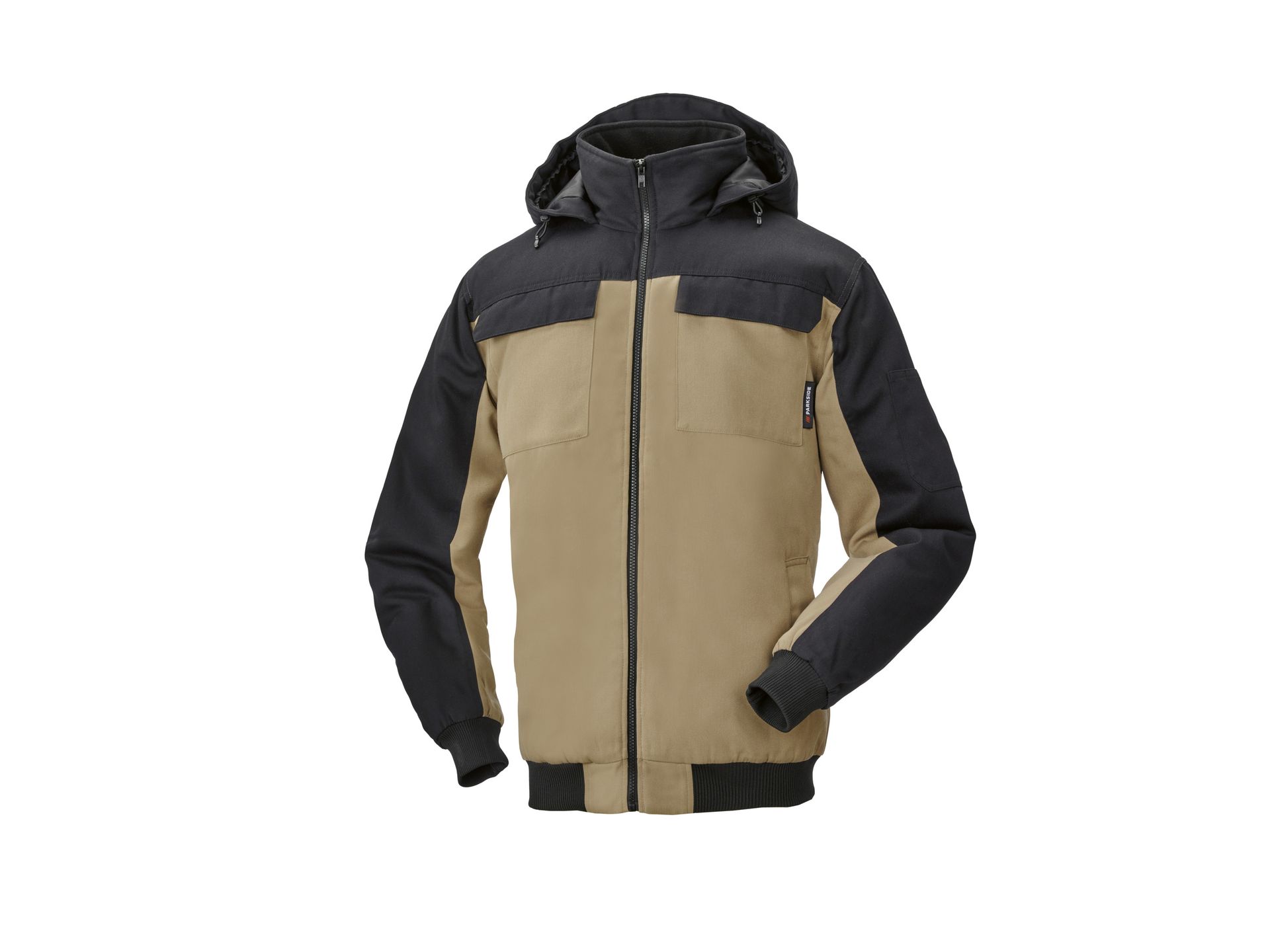 PARKSIDE® Kurtka robocza męska, ocieplana (Czarny/ brązowy, XL (56/58))