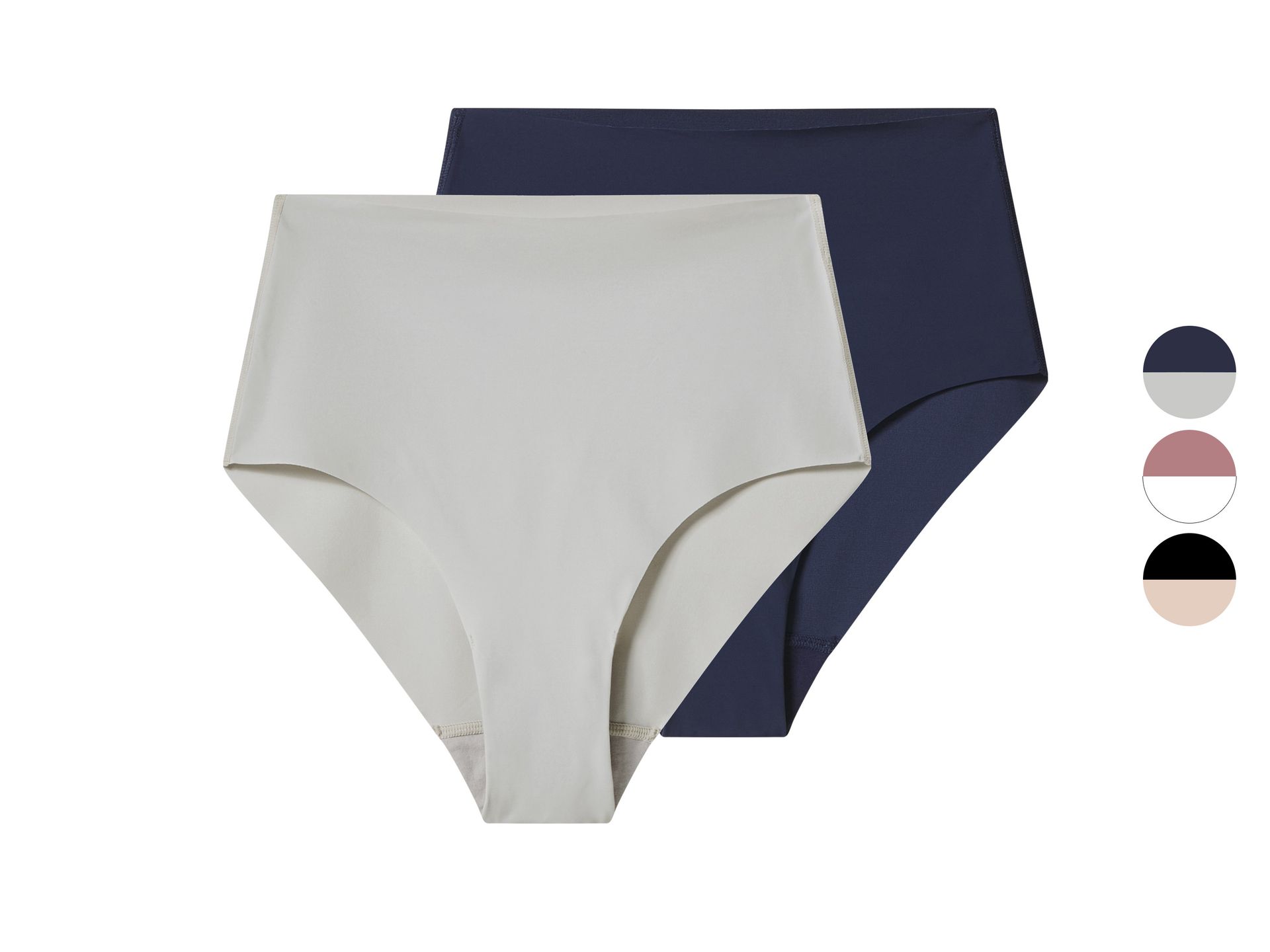 esmara® Majtki modelujące damskie, cięte laserowo, 2 pary