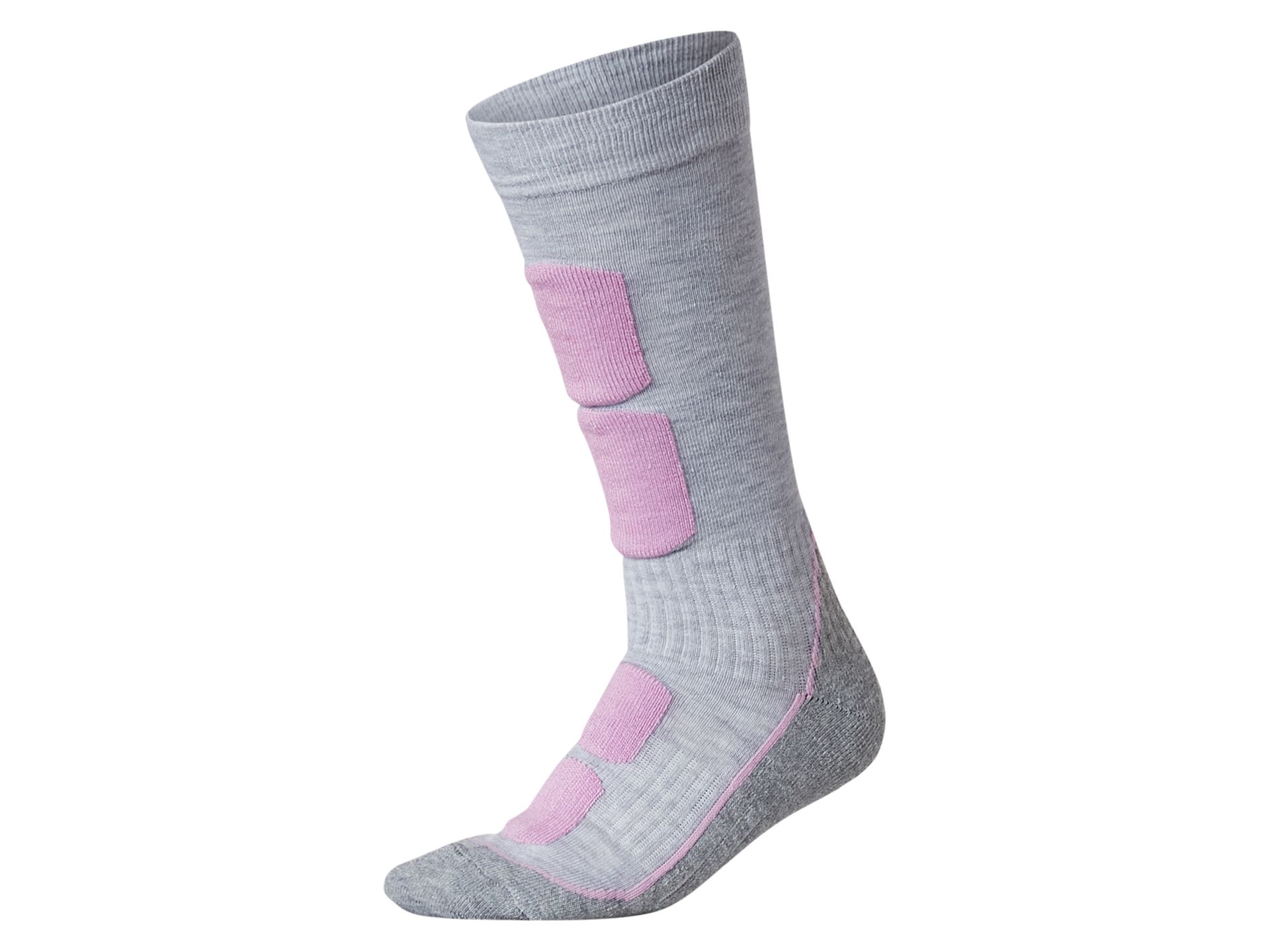 esmara® Skarpetki funkcyjne damskie (jasnoszary/fioletowy, 41/42)