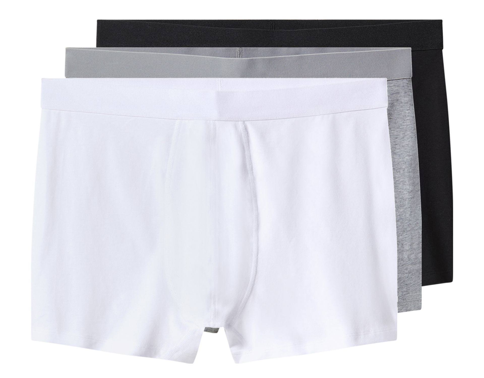 esmara Men Bokserki męskie z bawełną, 3 pary (Czarny/ szary/ biały, 9/3XL)