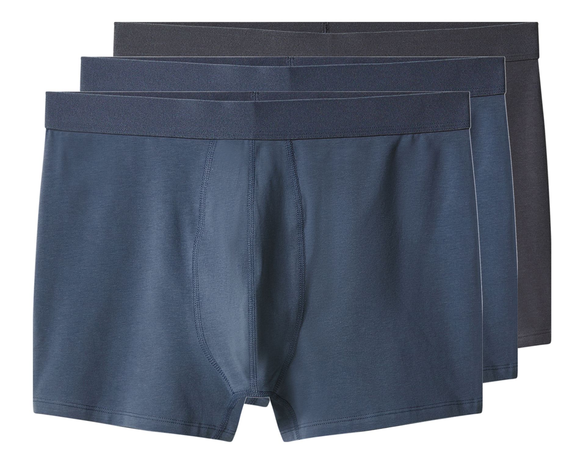 esmara Men Bokserki męskie z bawełną, 3 pary (ciemnoszary/ciemnoniebieski, 8/XXL)