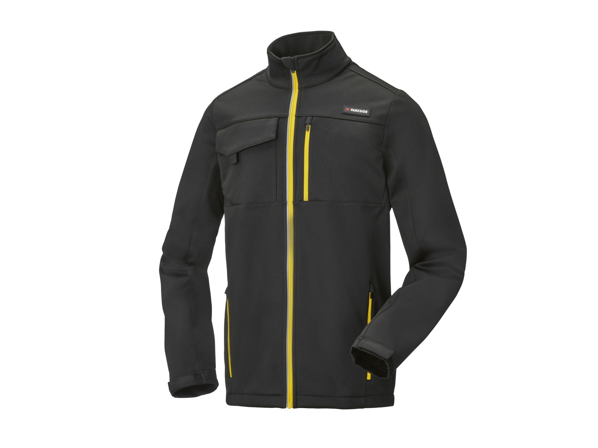 PARKSIDE® Kurtka robocza męska softshell (Czarny/ żółty, L (52/54))