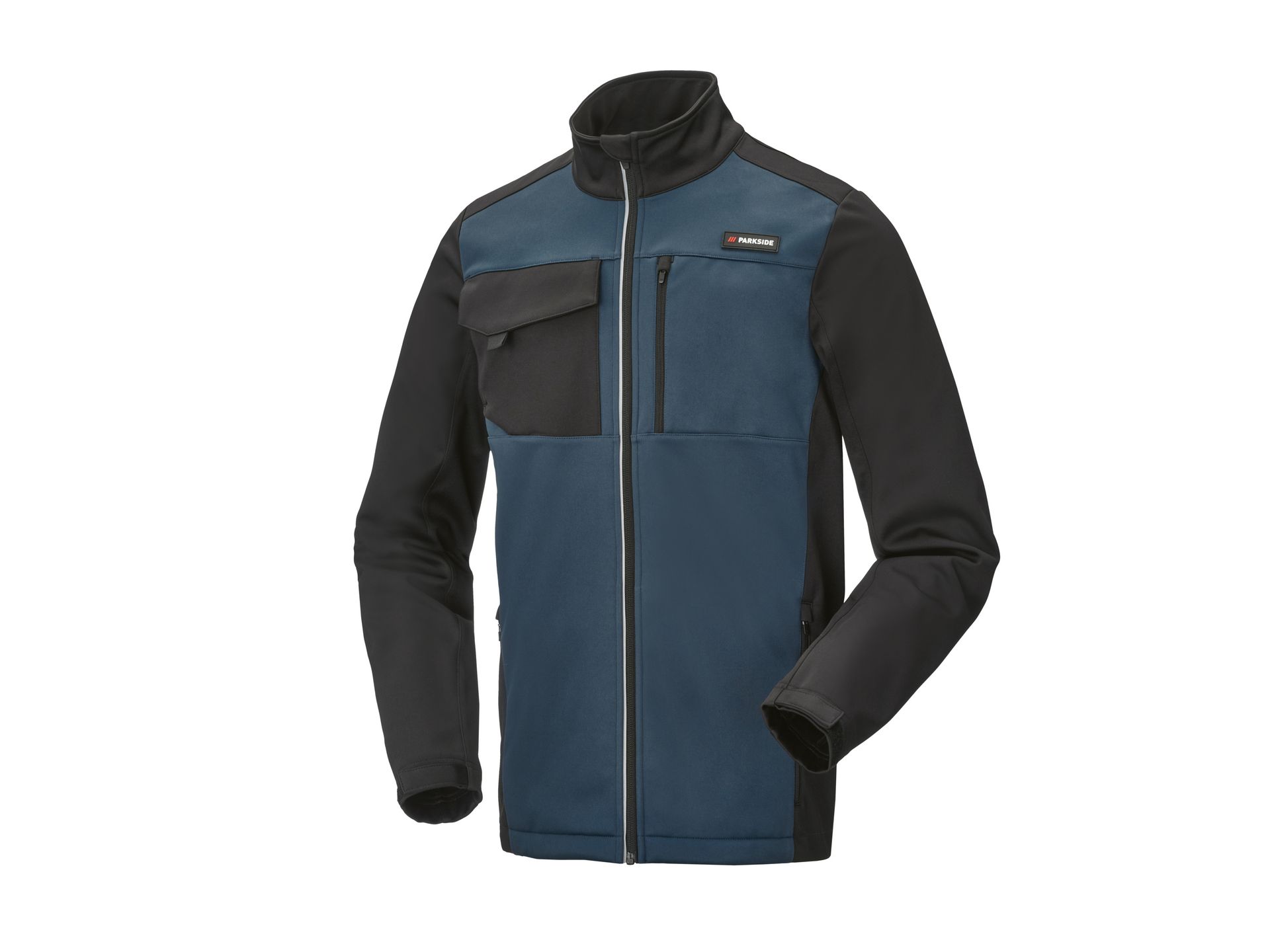 PARKSIDE® Kurtka robocza męska softshell (Czarny/ niebieski, M (48/50))