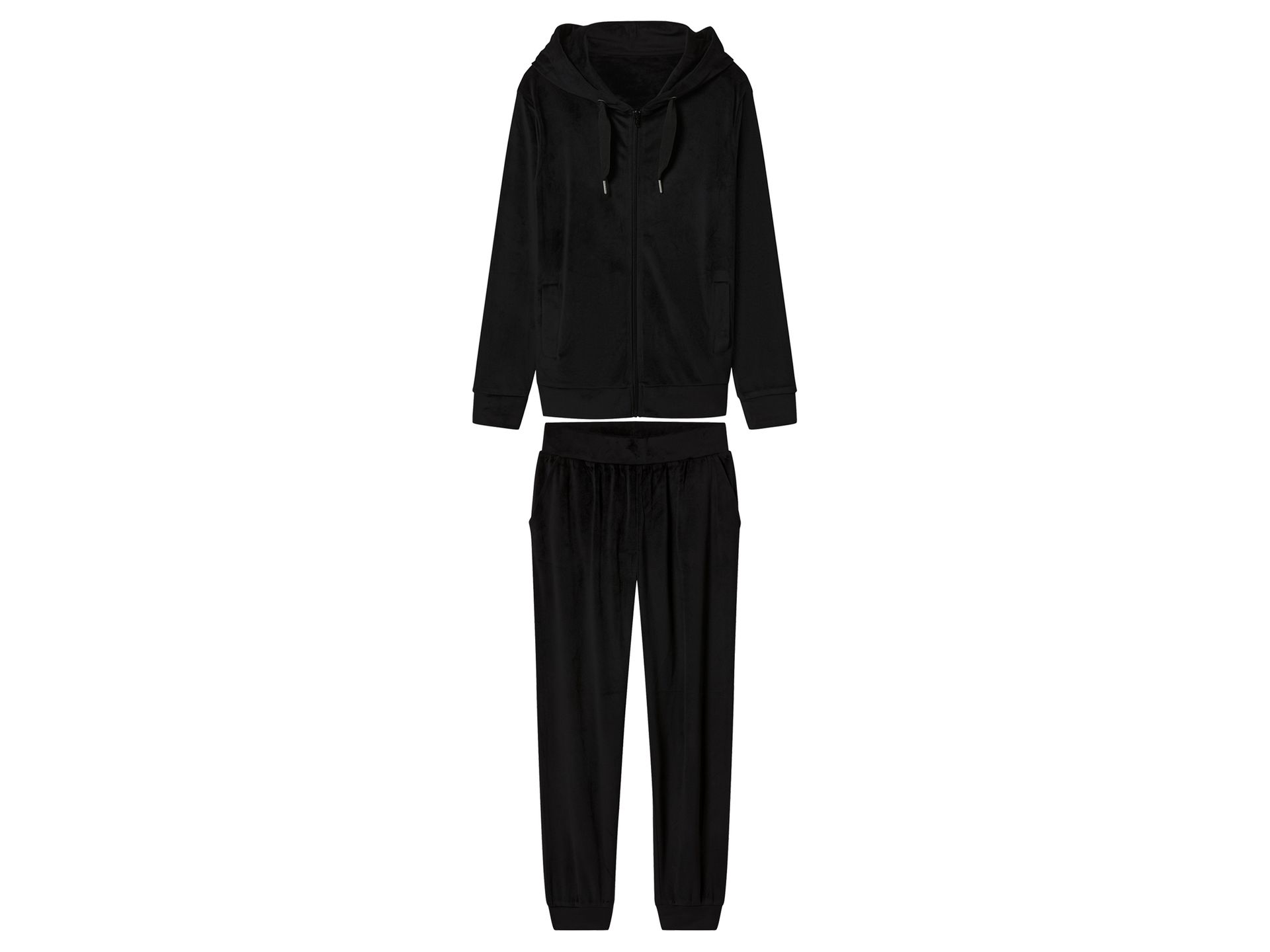 esmara® Dres welurowy damski (Czarny, S(36/38))