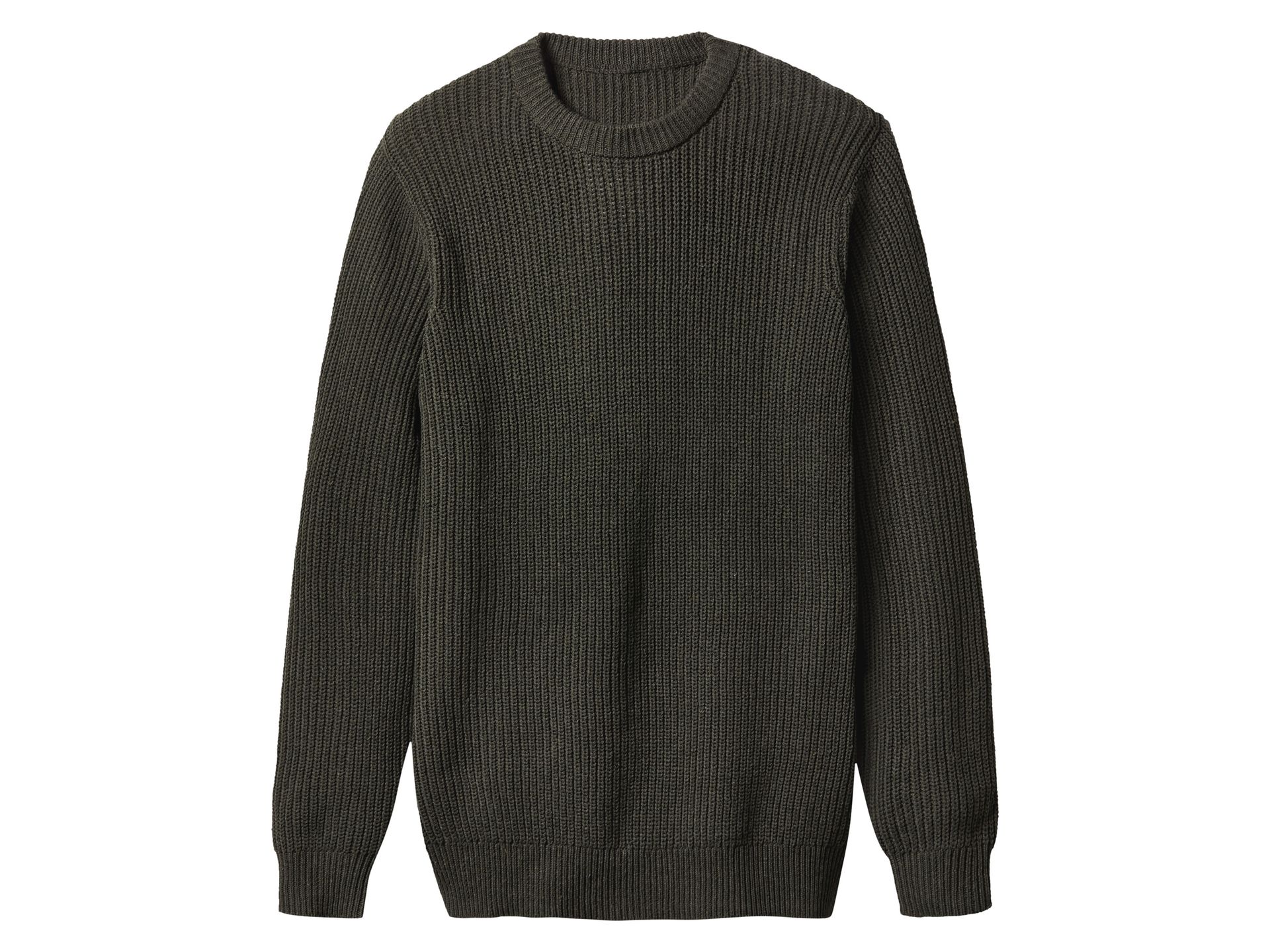 esmara Men Sweter męski z bawełną (Zielony, M (48/50))