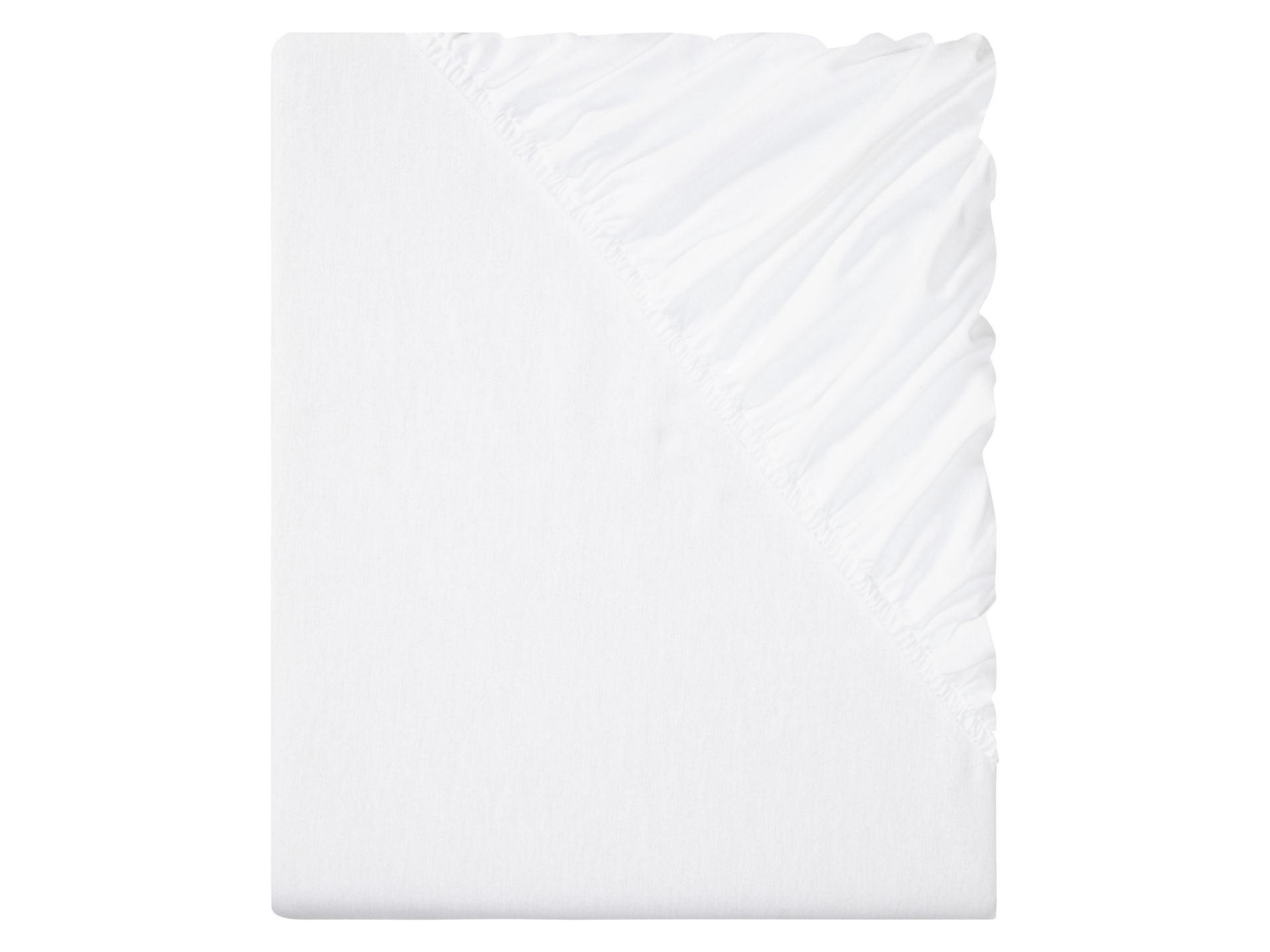LIVARNO home Prześcieradło z gumką z flaneli, 90-100 x 200 cm (Biały)