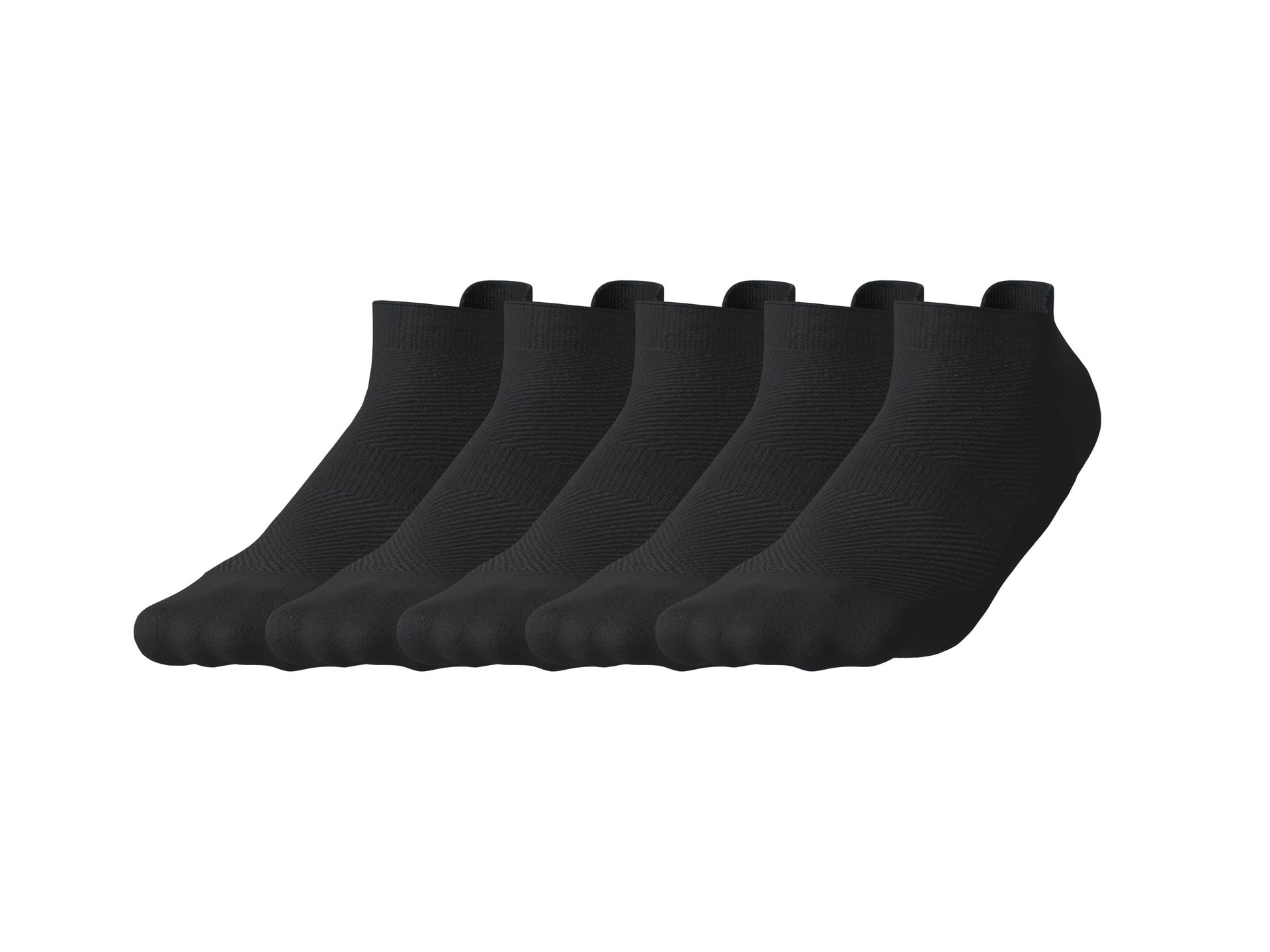 CRIVIT Skarpetki stopki sportowe damskie lub męskie, 5 par (Czarny, 43/44)