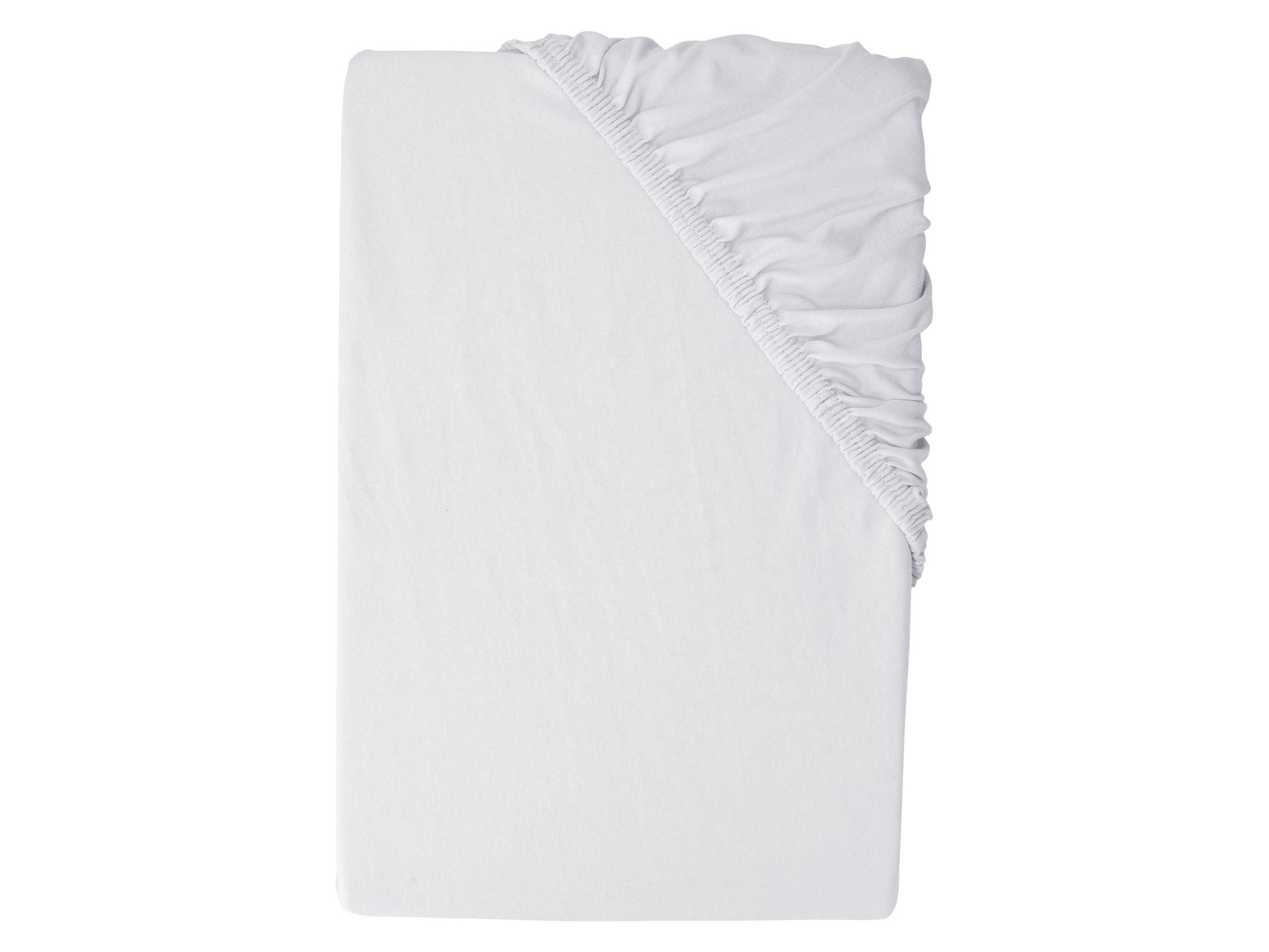 LIVARNO® Prześcieradło dżersej z bawełny, z gumką, 140-160 x 200 cm (Szary)