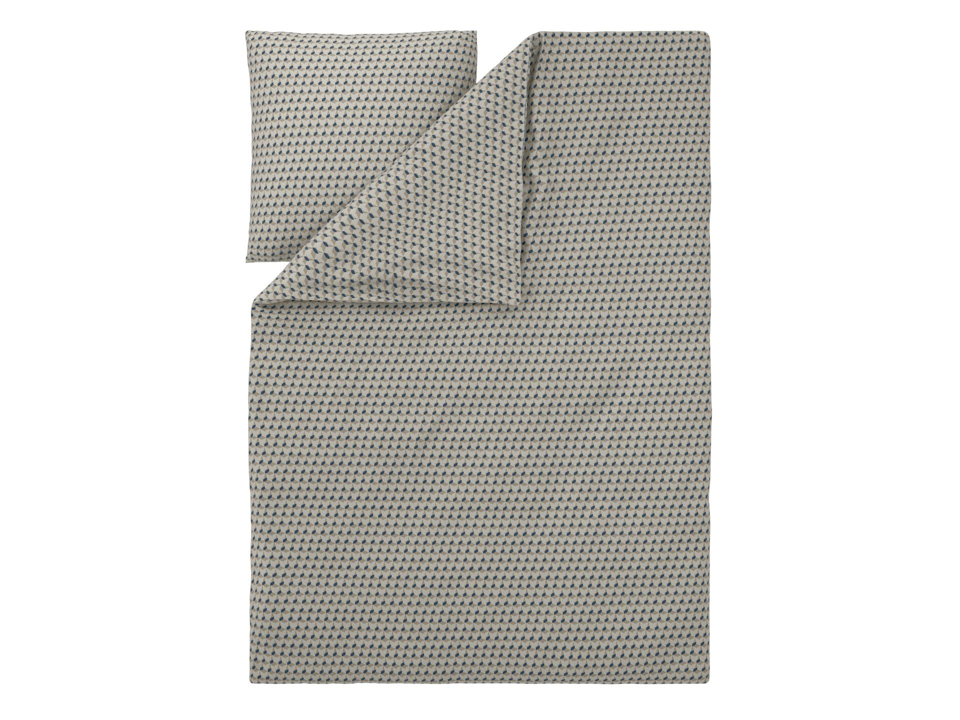 LIVARNO® Pościel z bawełną renforcé, 140 x 200 cm (Szary/biały)