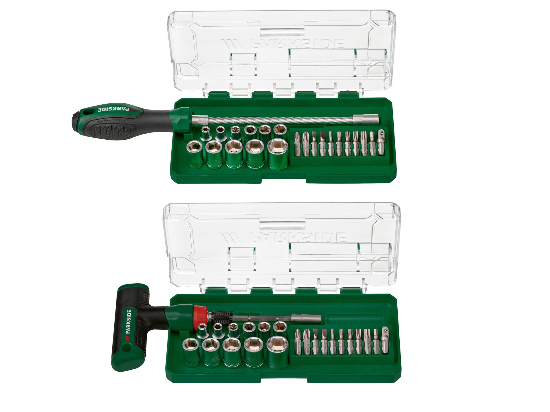 PARKSIDE® Wkrętak z akcesoriami, 23 elementy lub Wkrętak z grzechotką i akcesoriami, 24 elementy