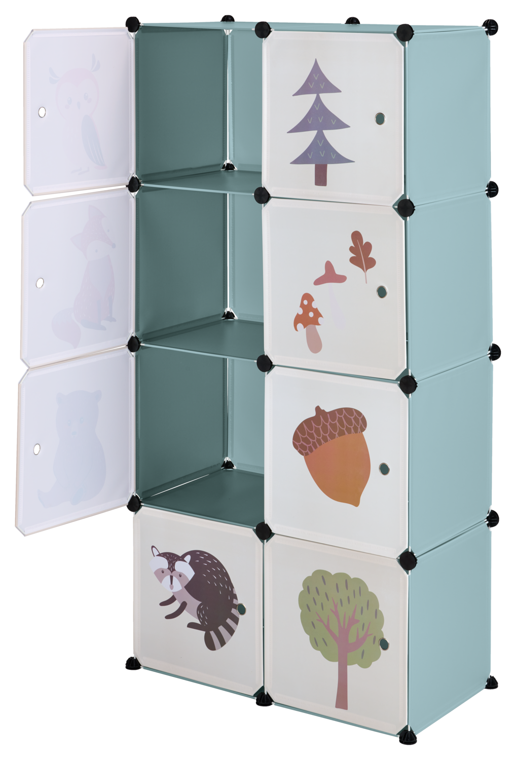 LIVARNO home Regał dziecięcy z 8 przegródkami Lis