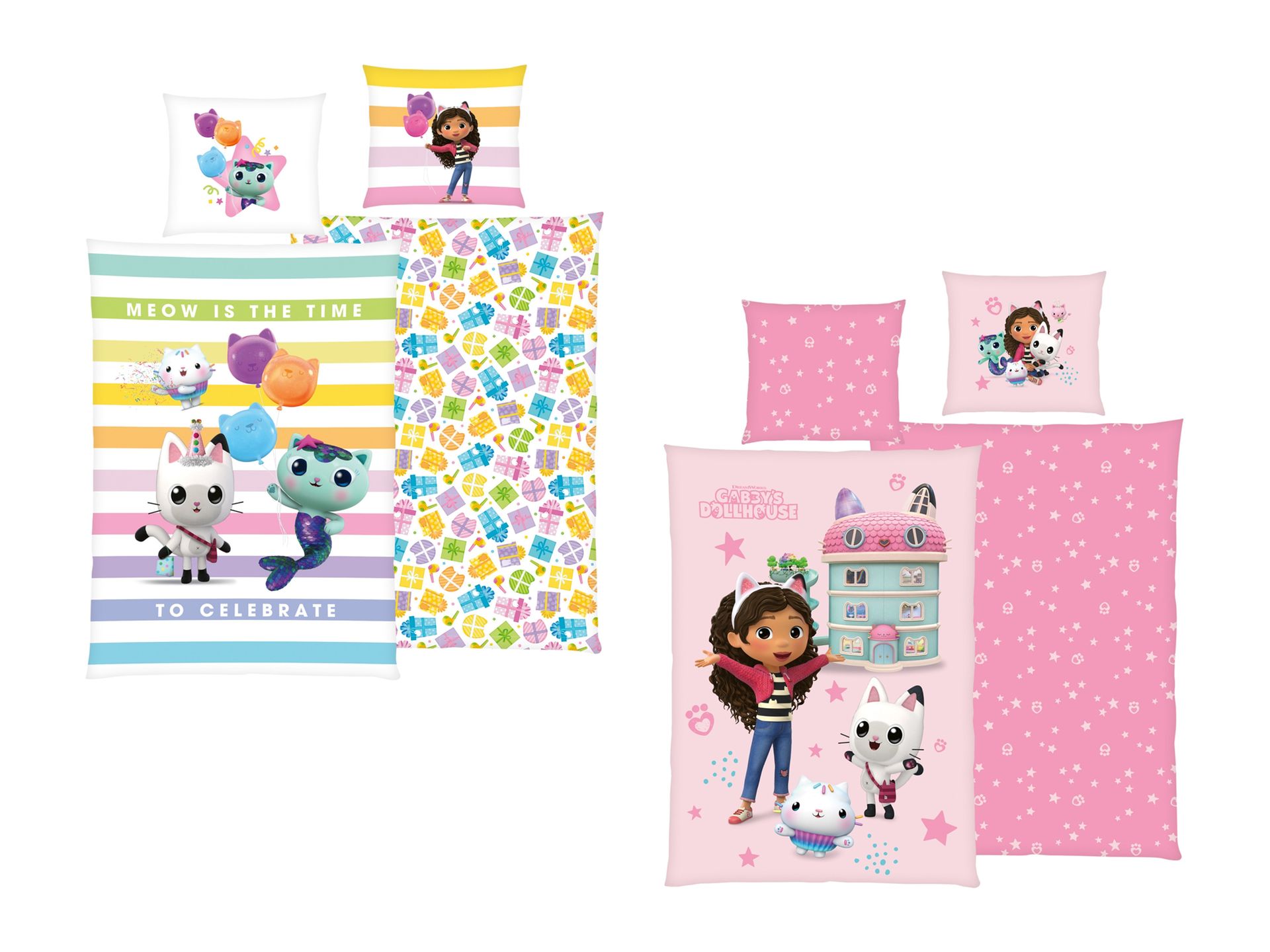 Gabby´s Dollhouse Pościel z kolekcji Koci Domek Gabi, 140 x 200 cm